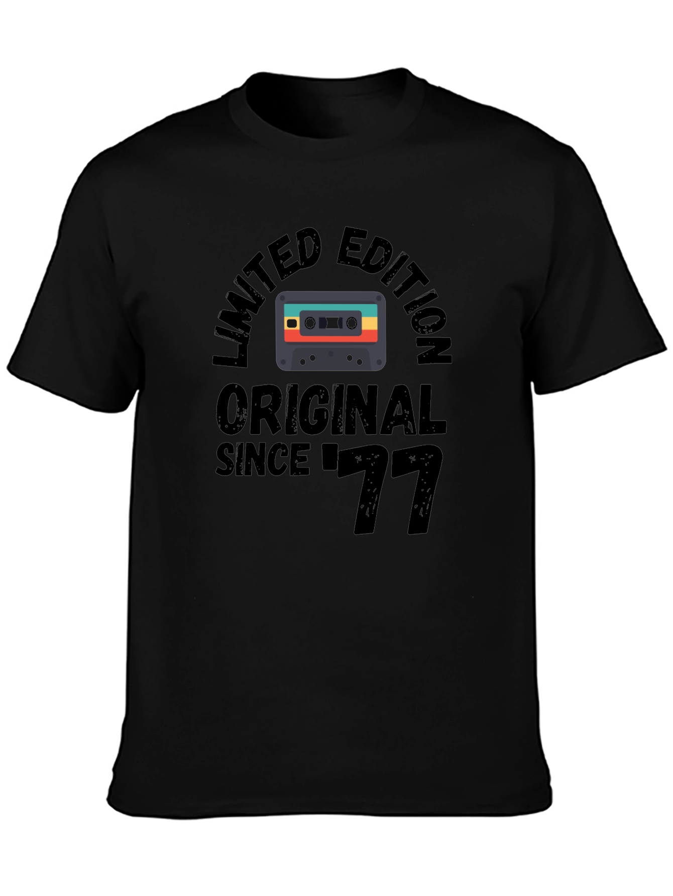 Limited Edition 1977 Original Retro Cassette Graphic T-Shirt