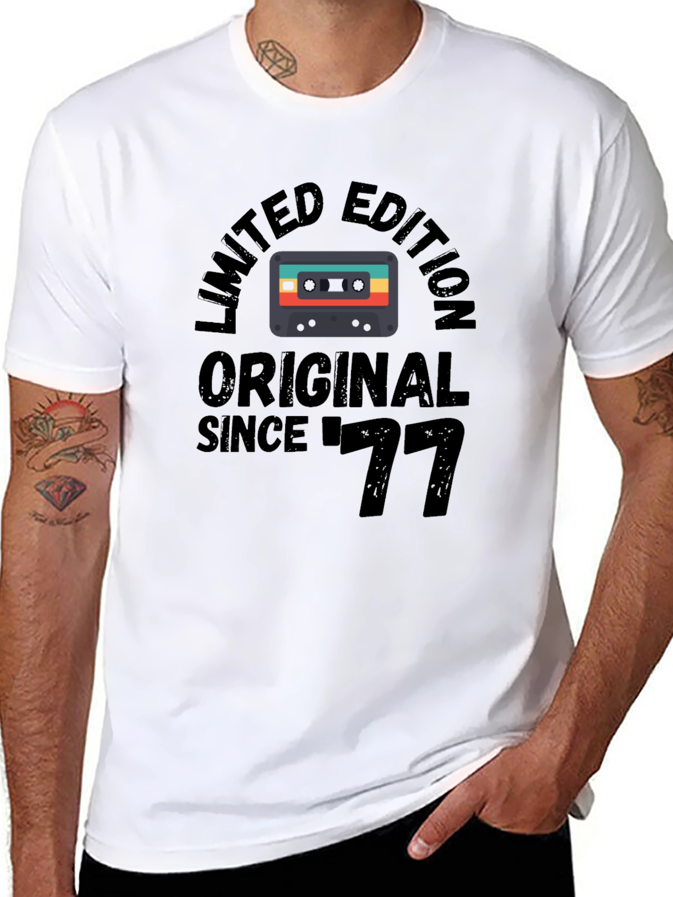Limited Edition 1977 Original Retro Cassette Graphic T-Shirt