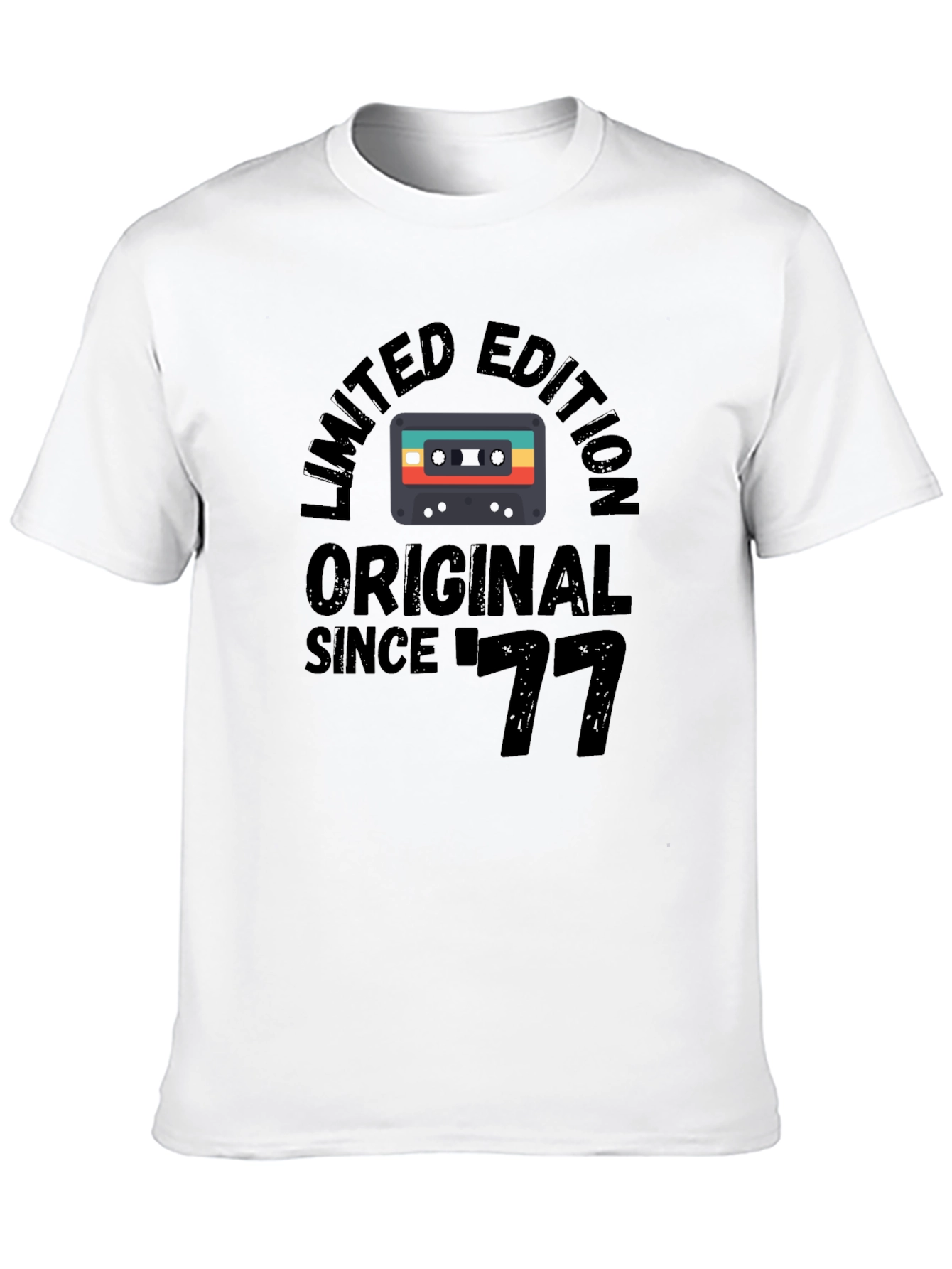 Limited Edition 1977 Original Retro Cassette Graphic T-Shirt