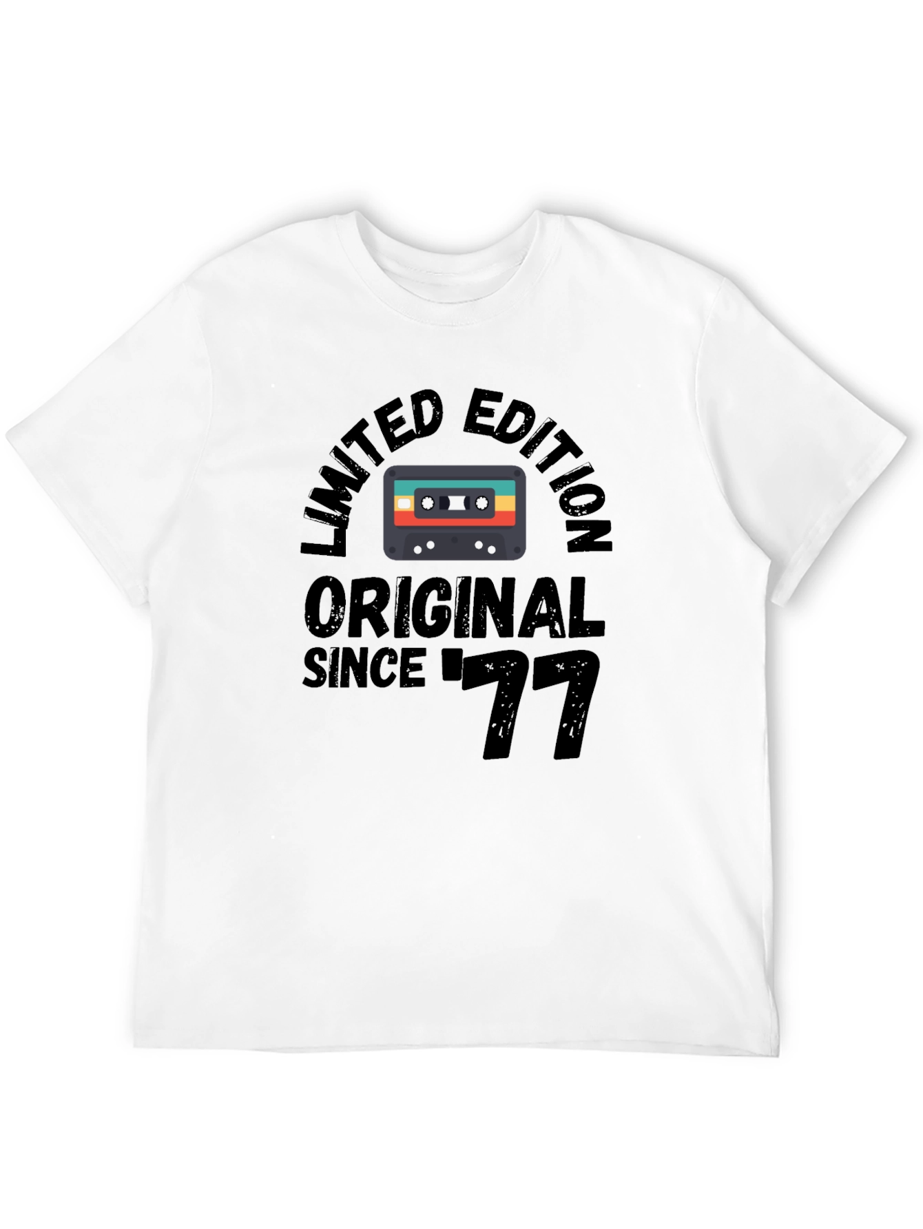 Limited Edition 1977 Original Retro Cassette Graphic T-Shirt