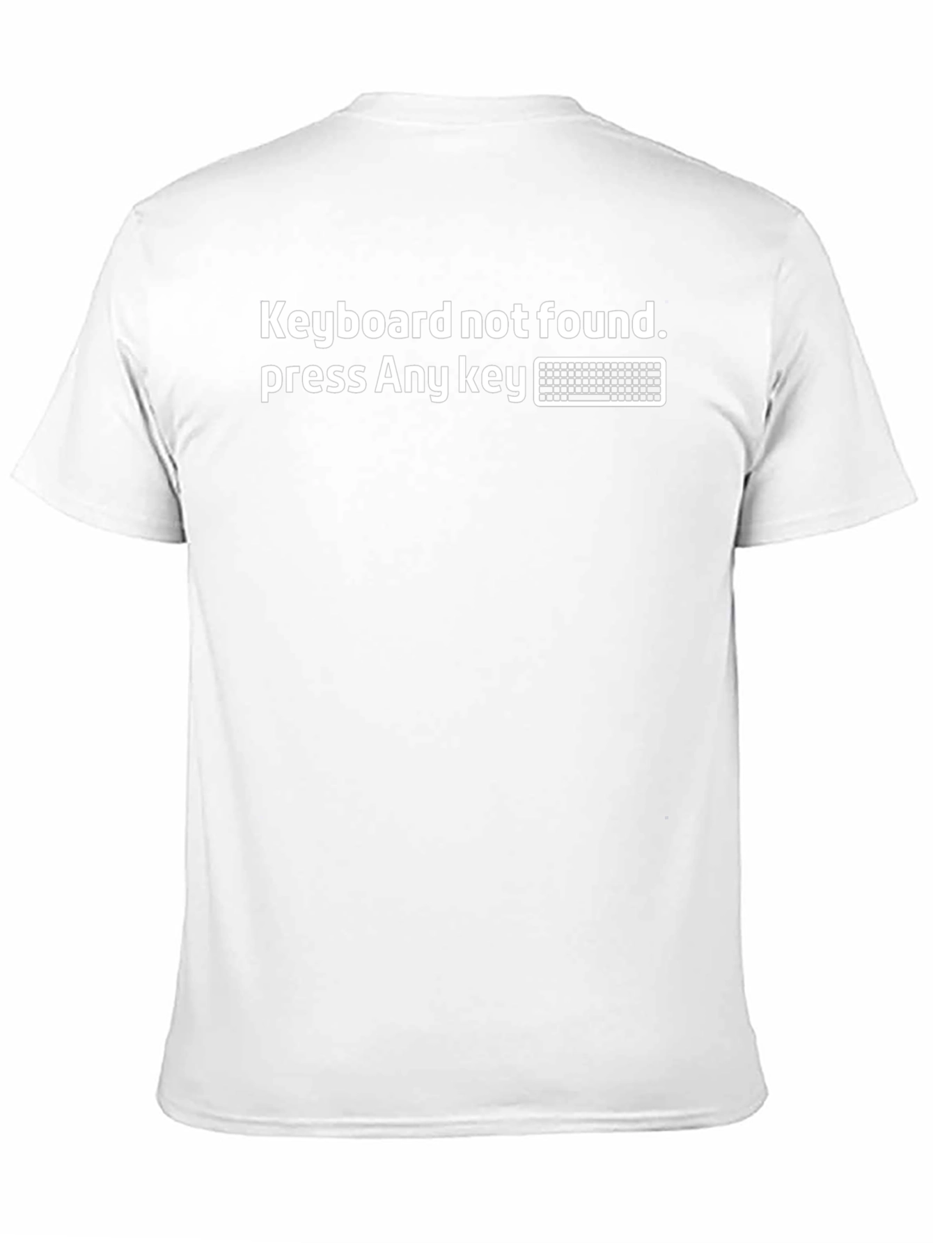 Keyboard Not Found T-Shirt - Funny Computer Geek Tee