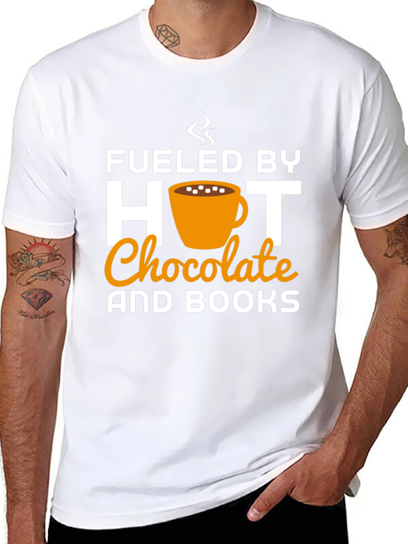 Fueled by Hot Chocolate & Books T-Shirt