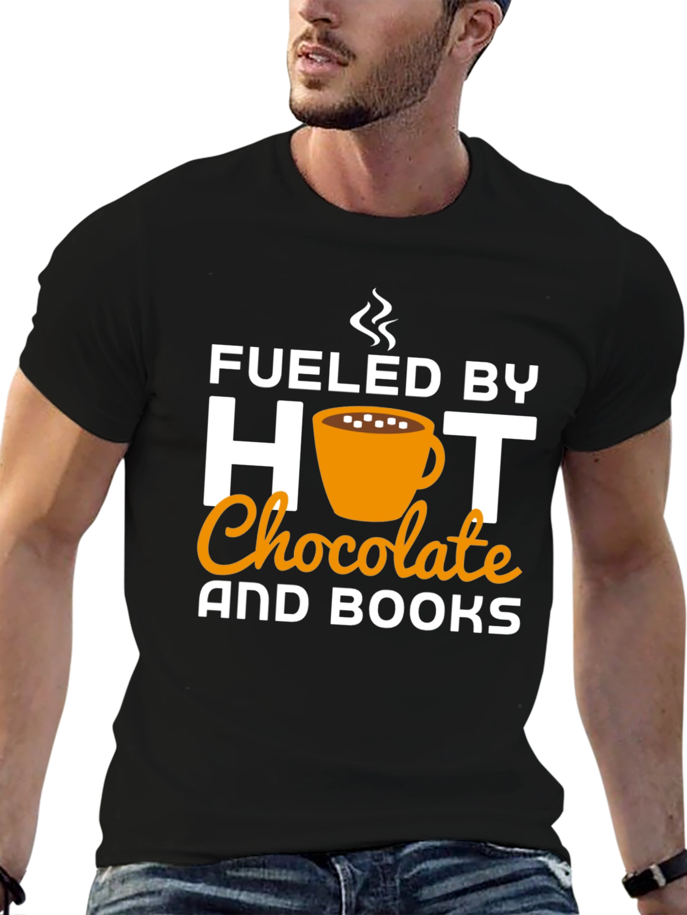 Fueled by Hot Chocolate & Books T-Shirt