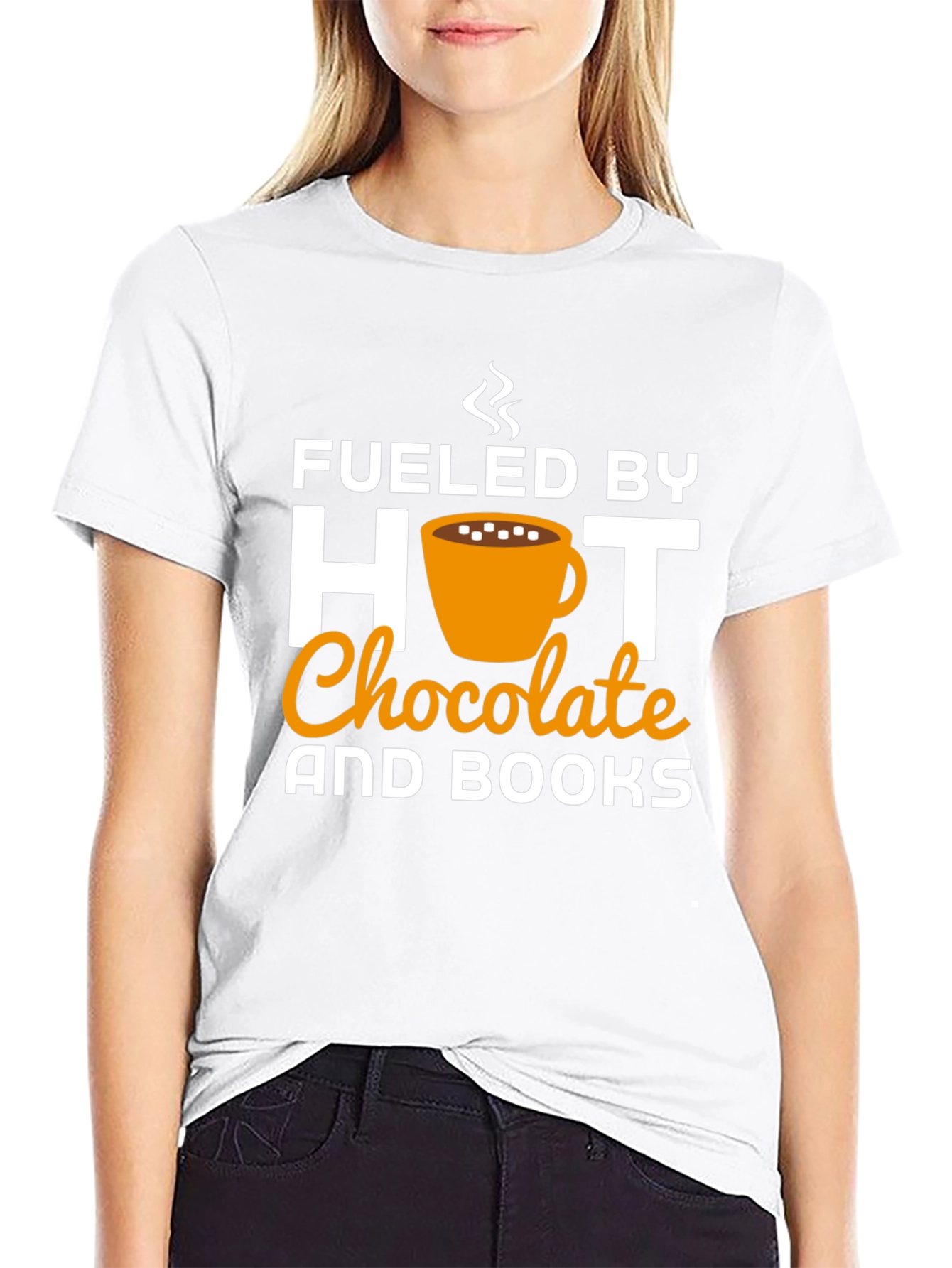 Fueled by Hot Chocolate & Books T-Shirt