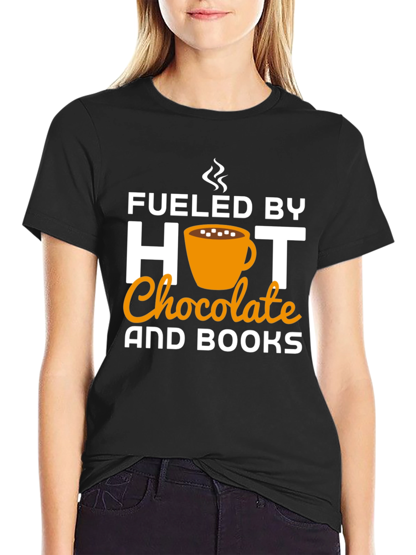 Fueled by Hot Chocolate & Books T-Shirt