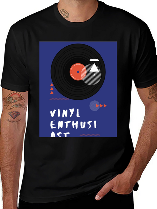 Vinyl Enthusiast Graphic Tee - Music Lover T-Shirt