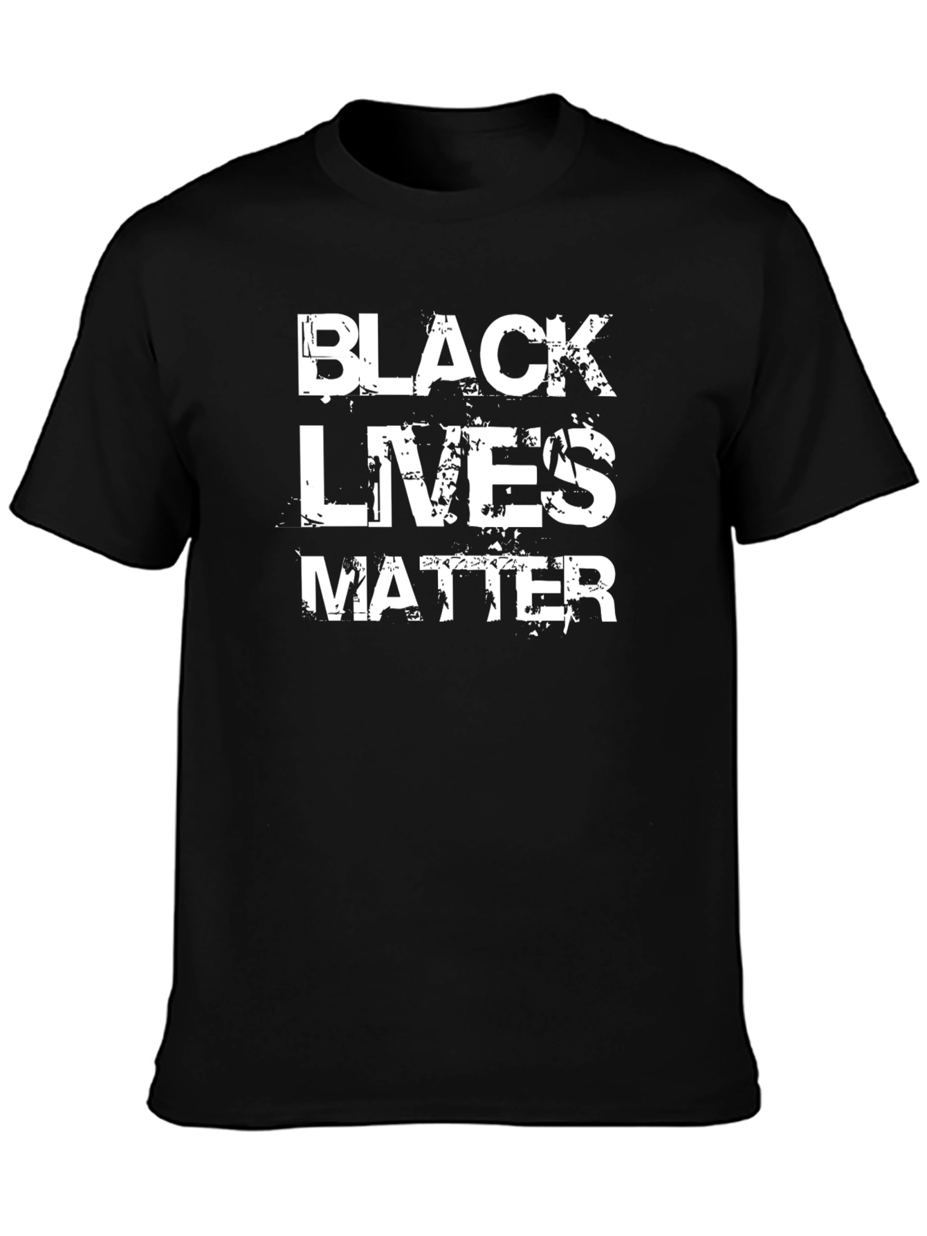 Black Lives Matter Graphic T-Shirt - Distressed Print