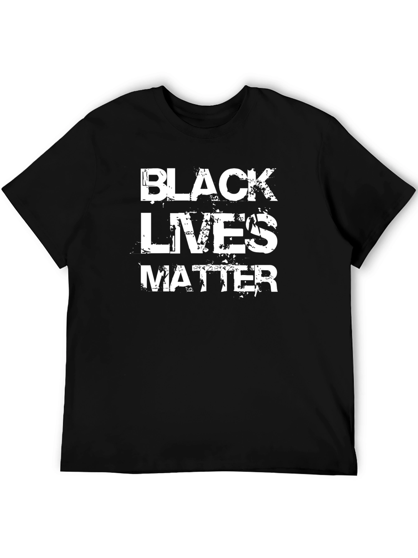 Black Lives Matter Graphic T-Shirt - Distressed Print
