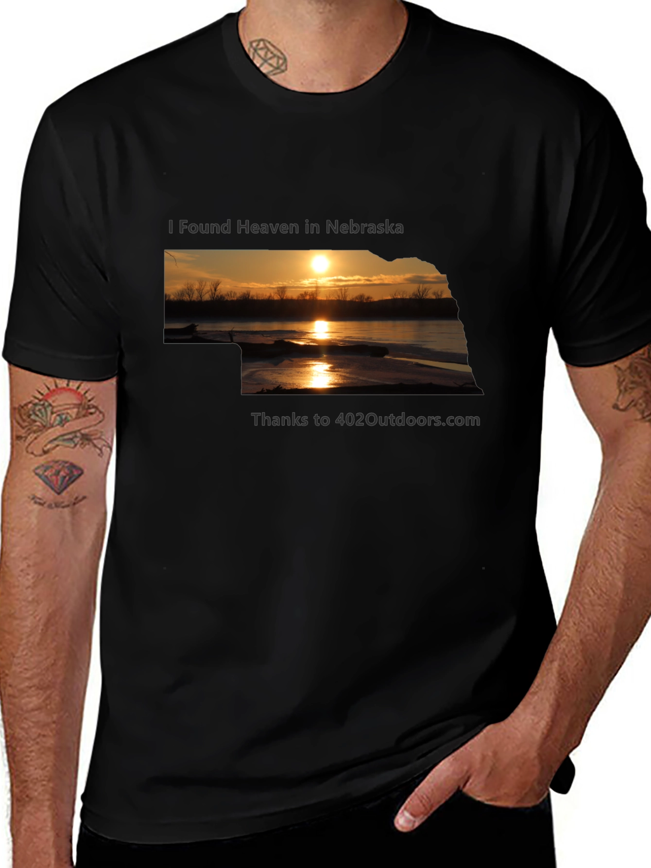 Nebraska Sunset Graphic Tee