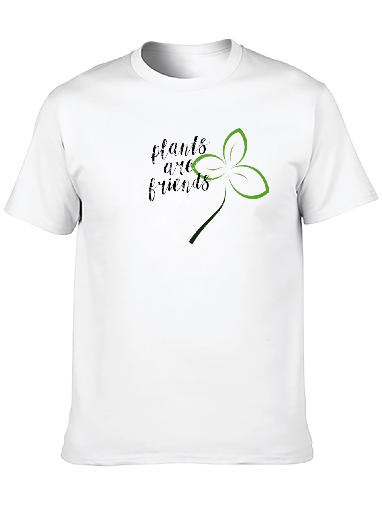 Plants Are Friends Graphic Tee - Black Unisex T-Shirt