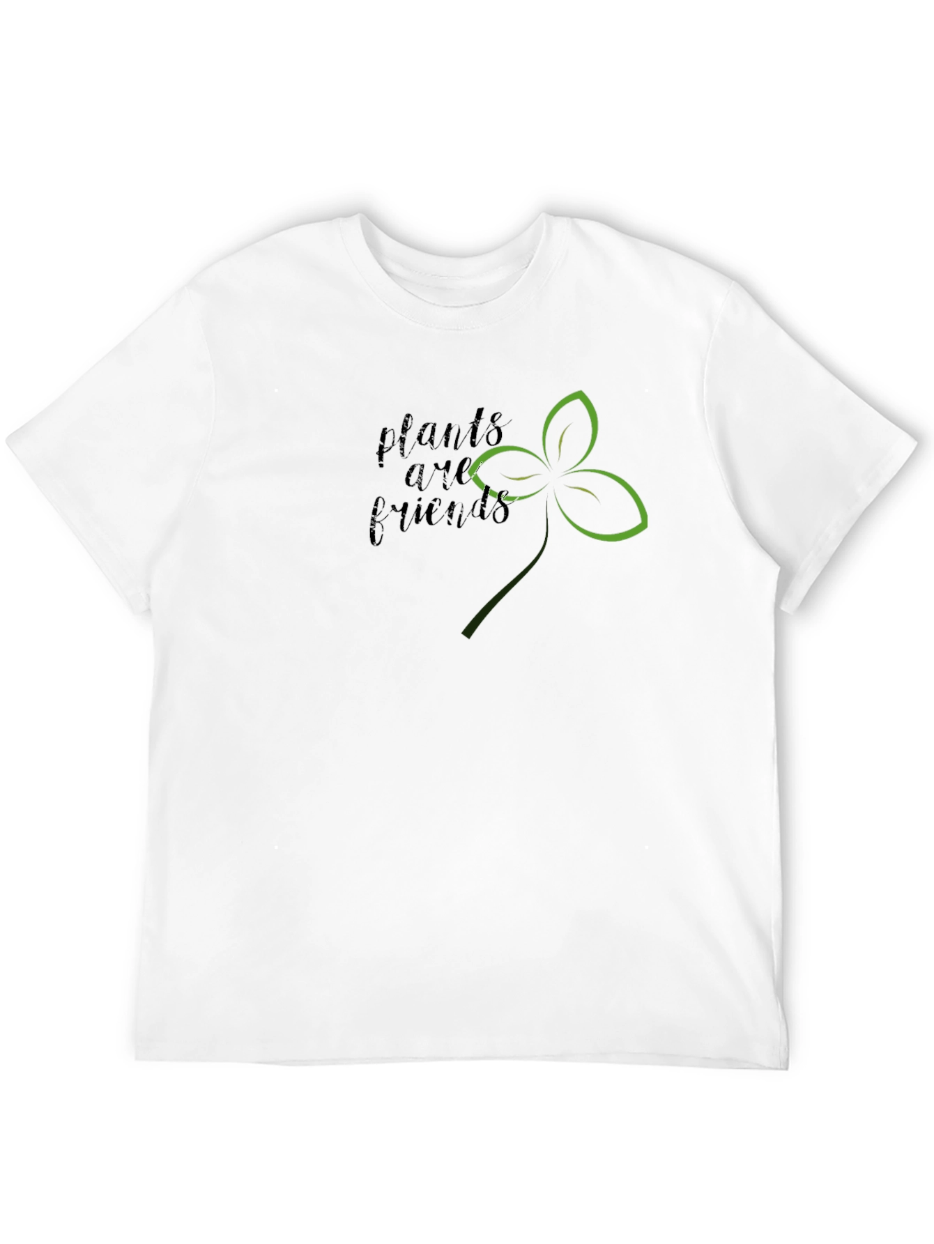 Plants Are Friends Graphic Tee - Black Unisex T-Shirt