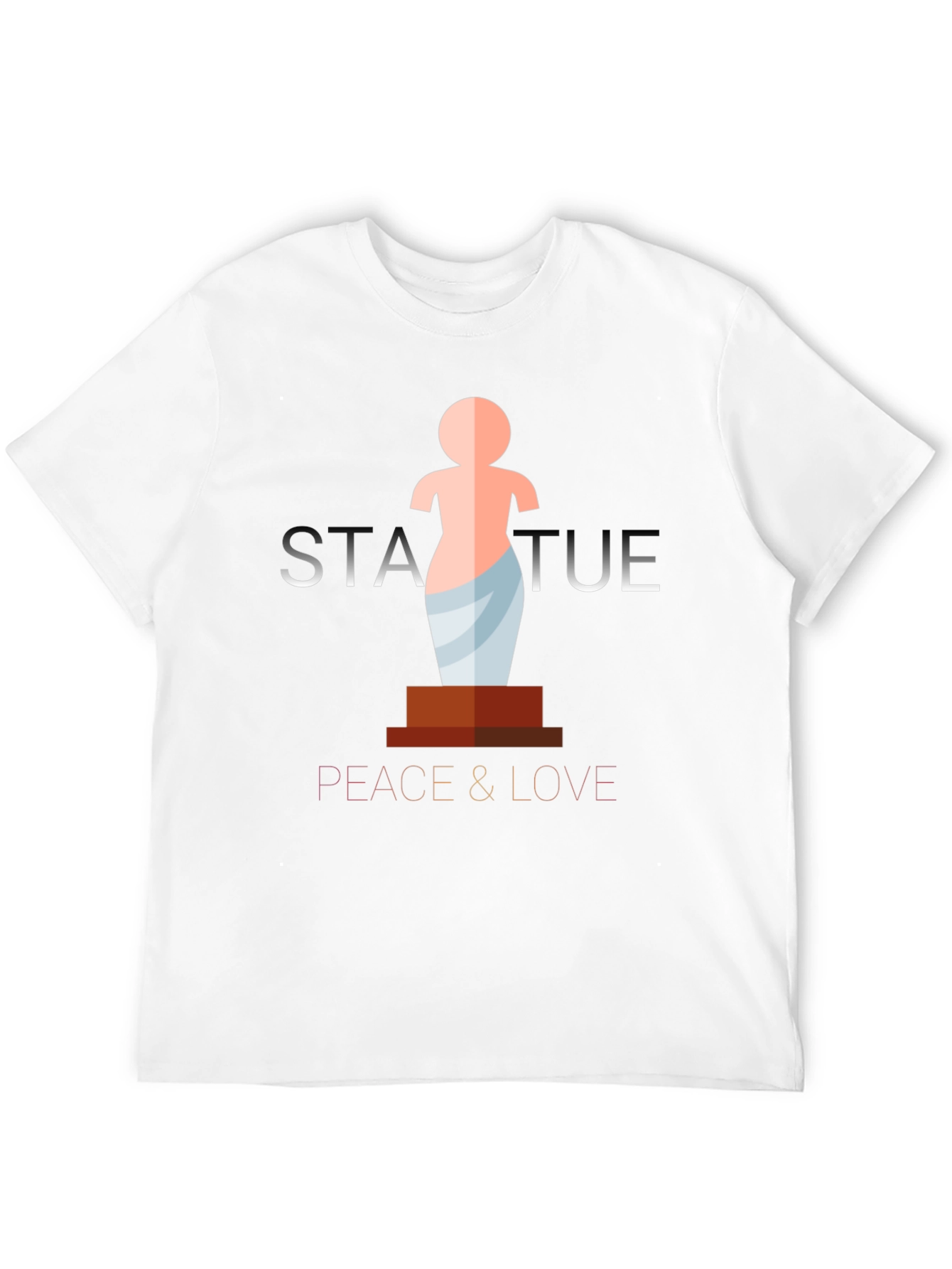 Statue Peace & Love Graphic Tee - Black