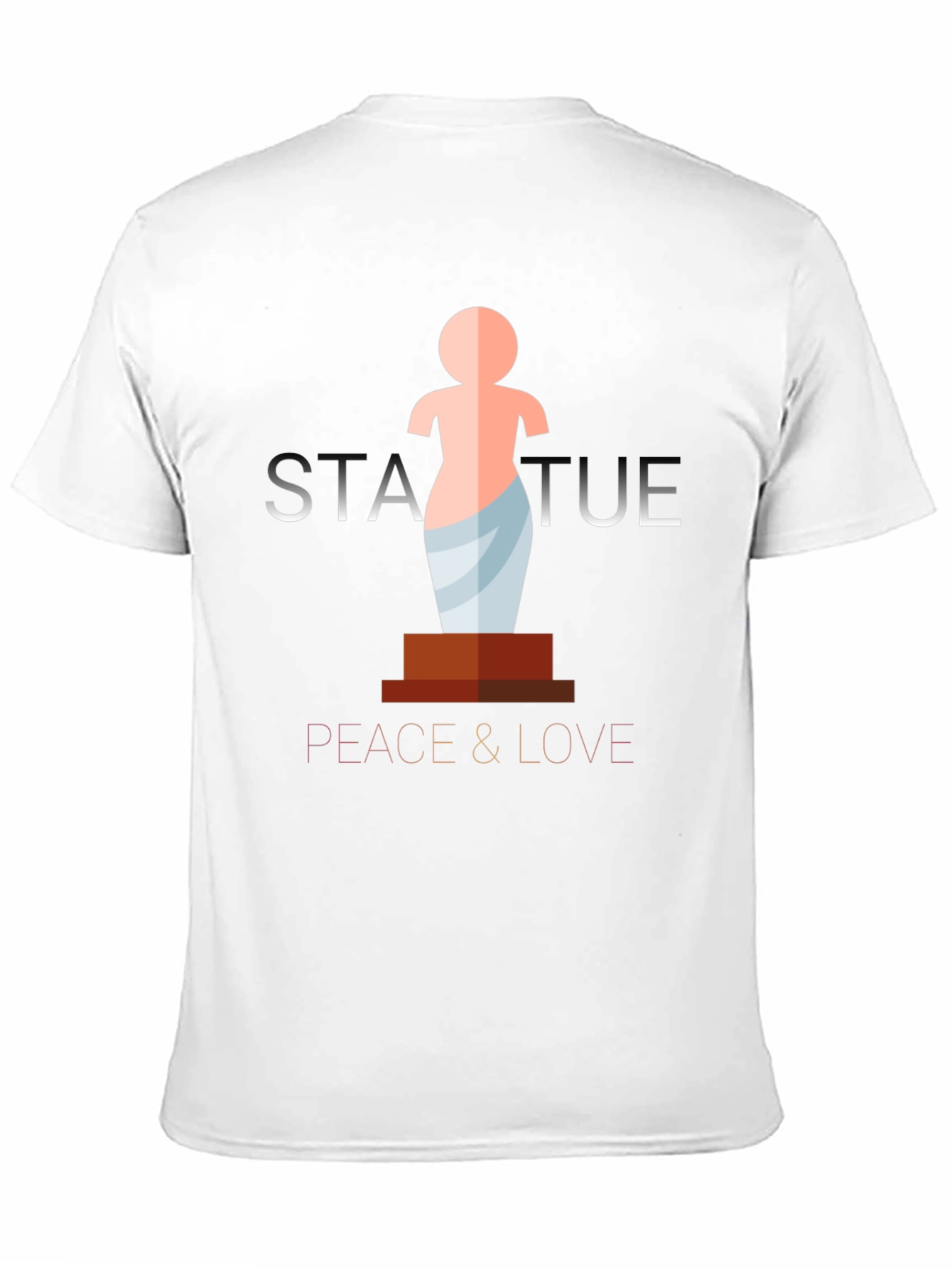 Statue Peace & Love Graphic Tee - Black