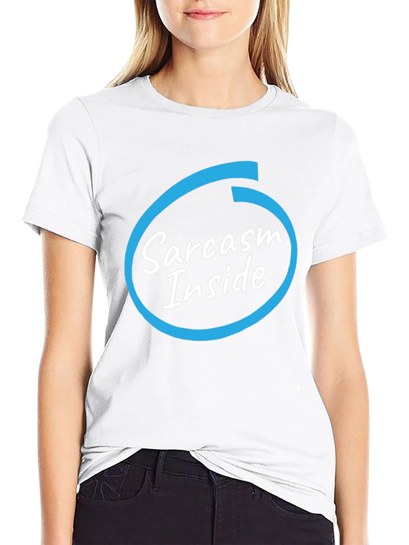 Sarcasm Inside Black T-Shirt - Funny Graphic Tee