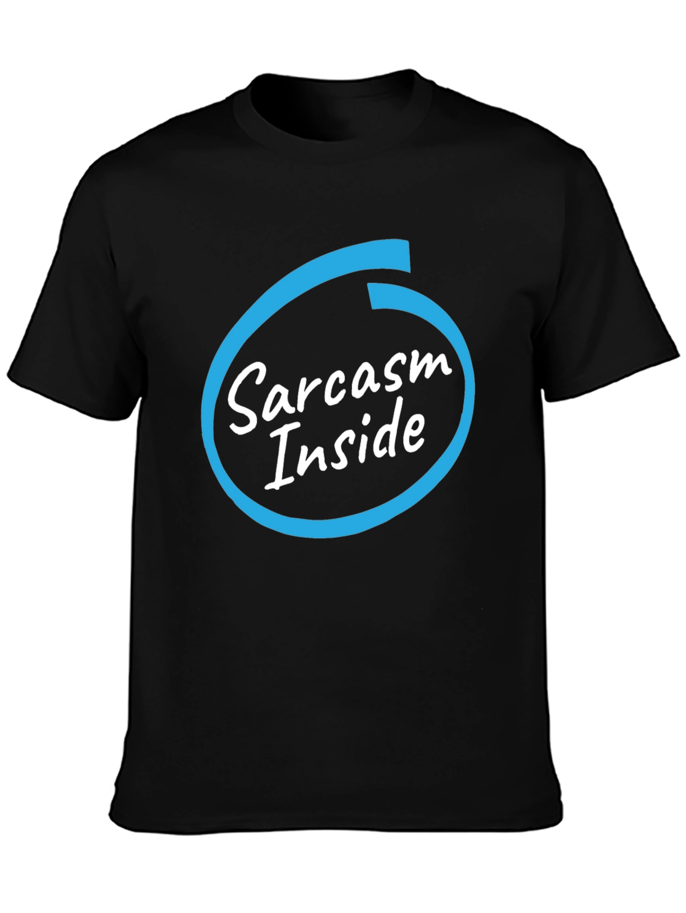Sarcasm Inside Black T-Shirt - Funny Graphic Tee
