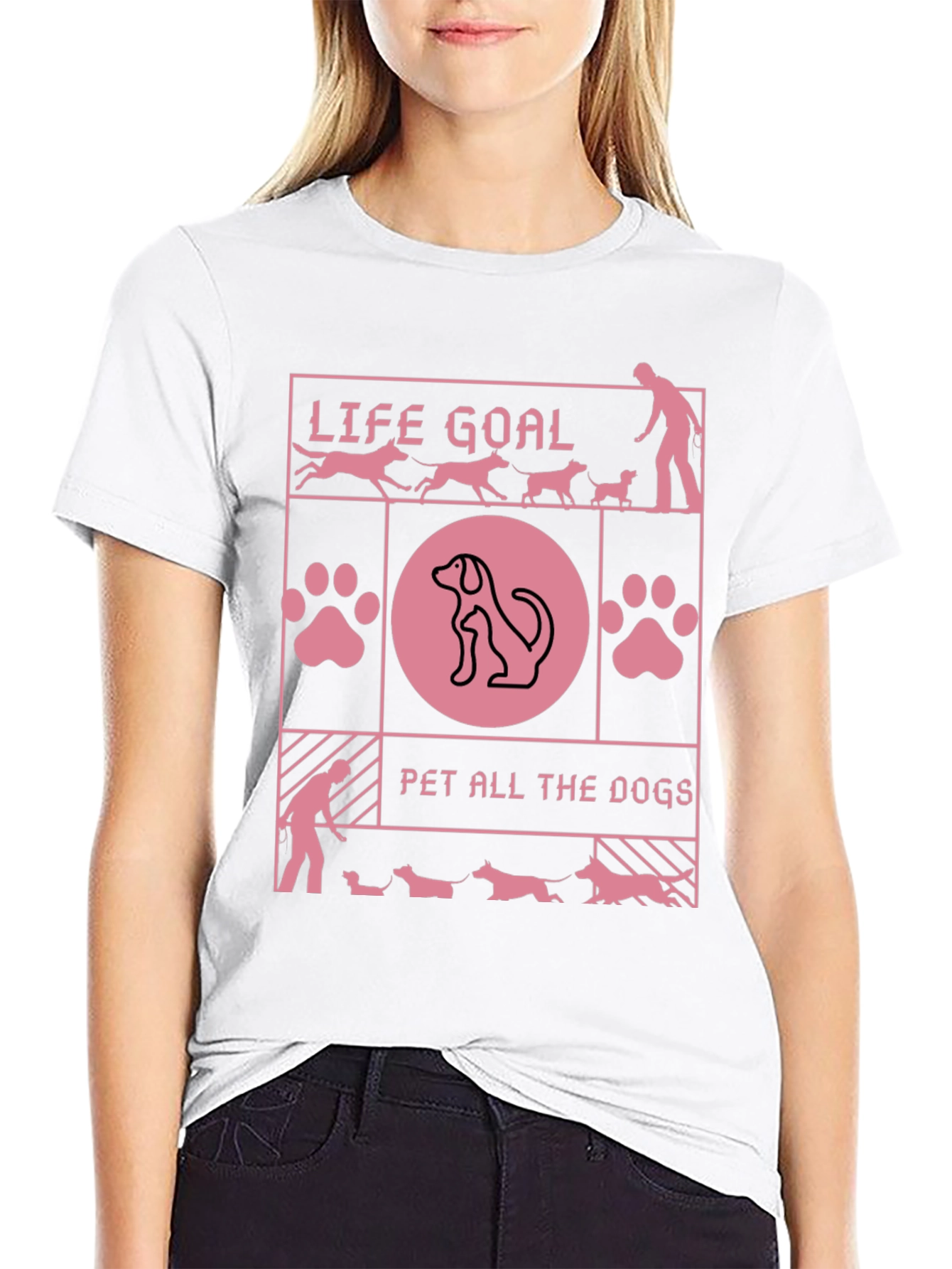 Life Goal: Pet All The Dogs T-Shirt