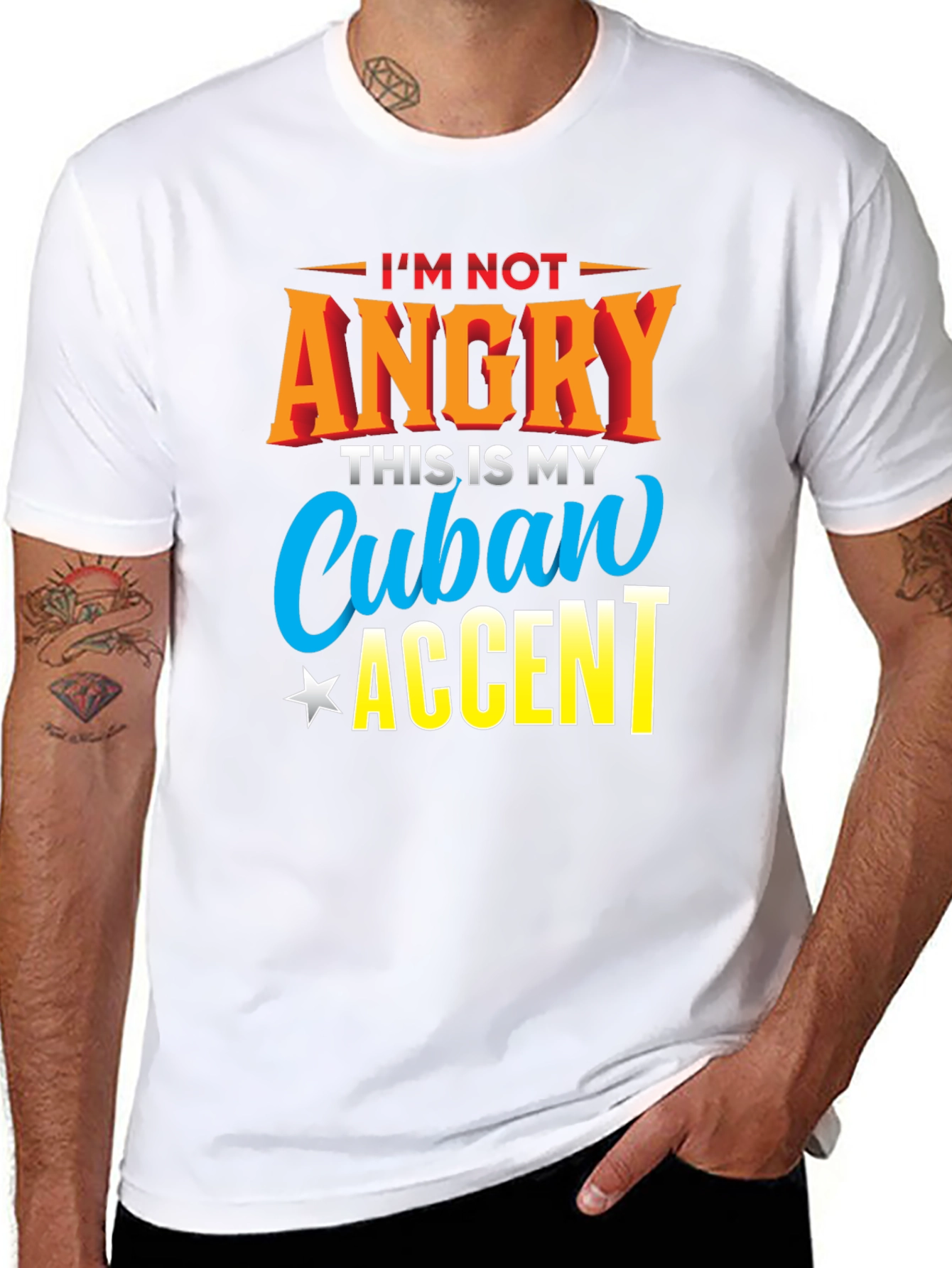 Cuban Accent T-Shirt - Humorous Graphic Tee