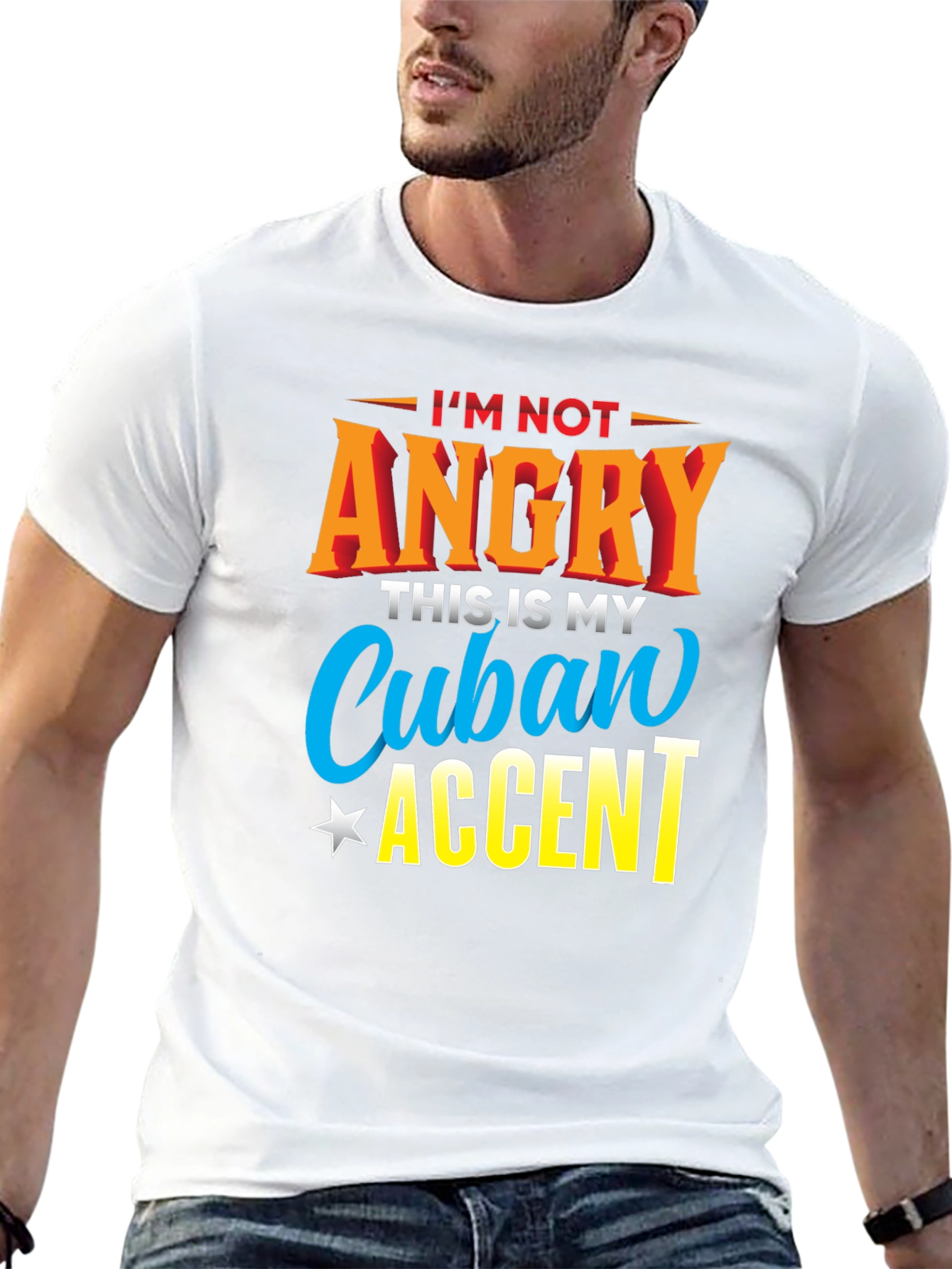 Cuban Accent T-Shirt - Humorous Graphic Tee
