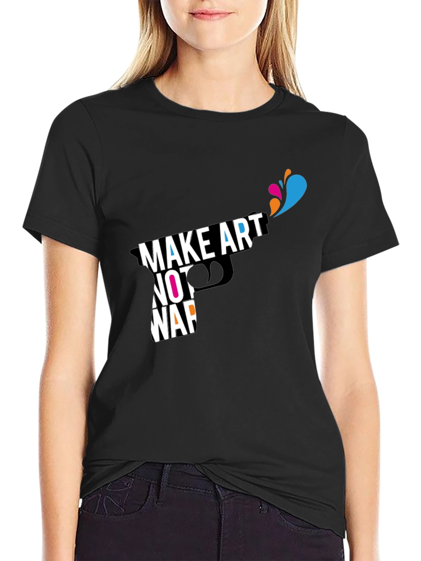 Make Art Not War Graphic T-Shirt