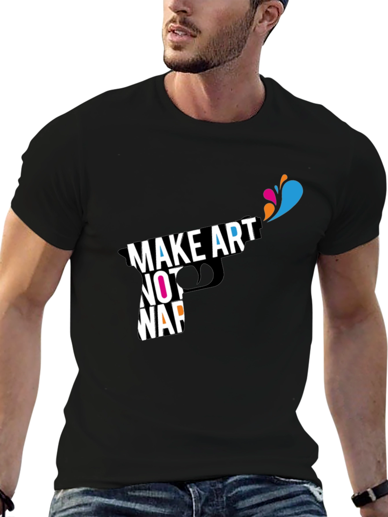 Make Art Not War Graphic T-Shirt