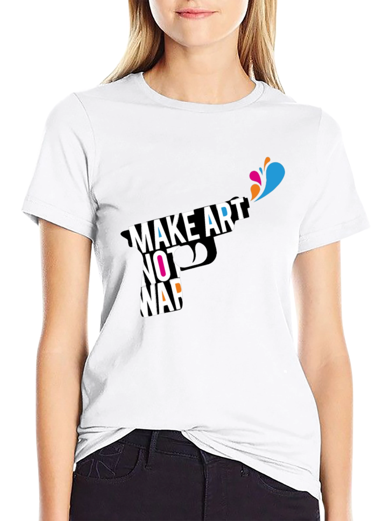 Make Art Not War Graphic T-Shirt