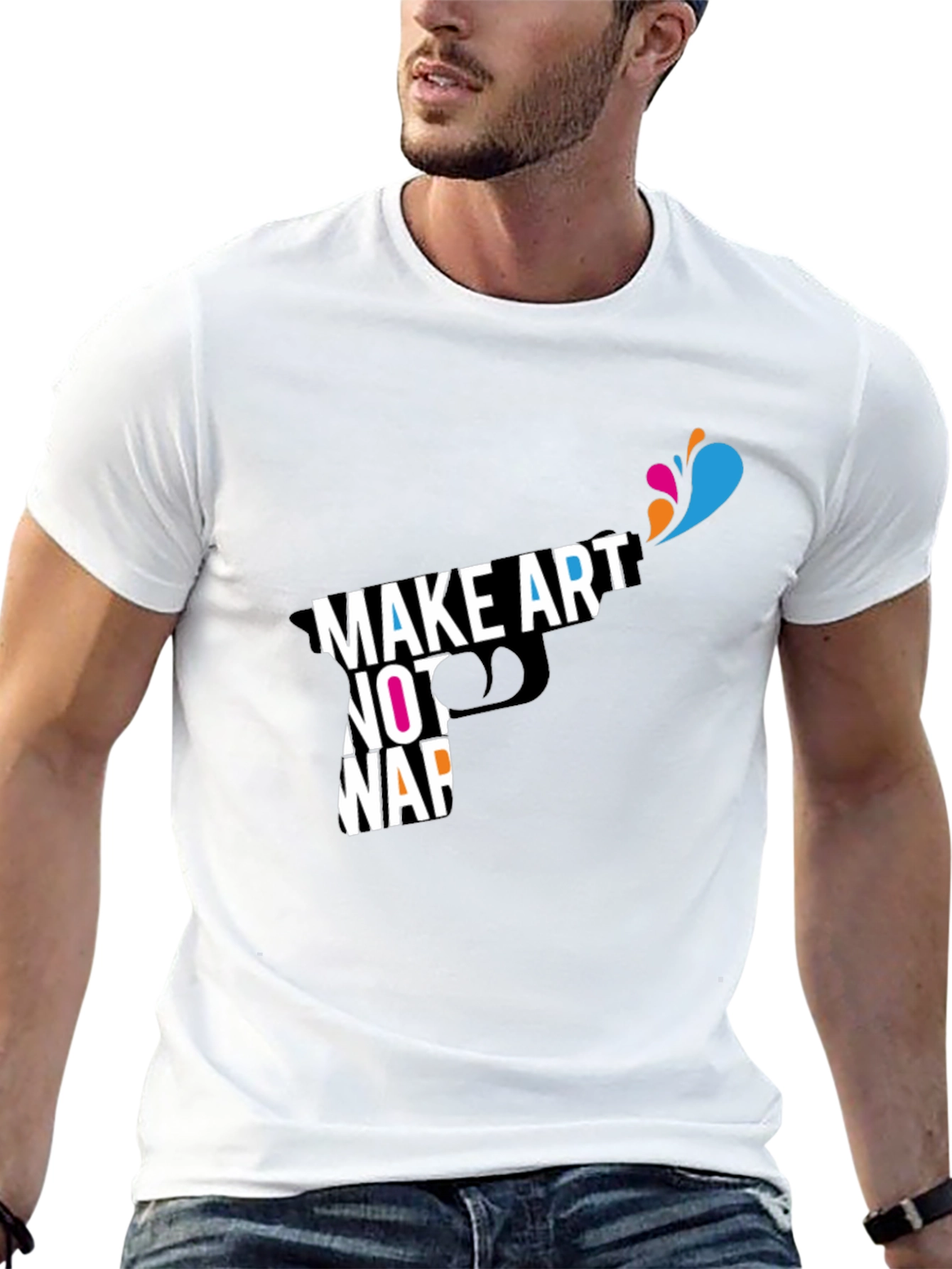 Make Art Not War Graphic T-Shirt