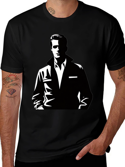Retro Graphic Tee - Black
