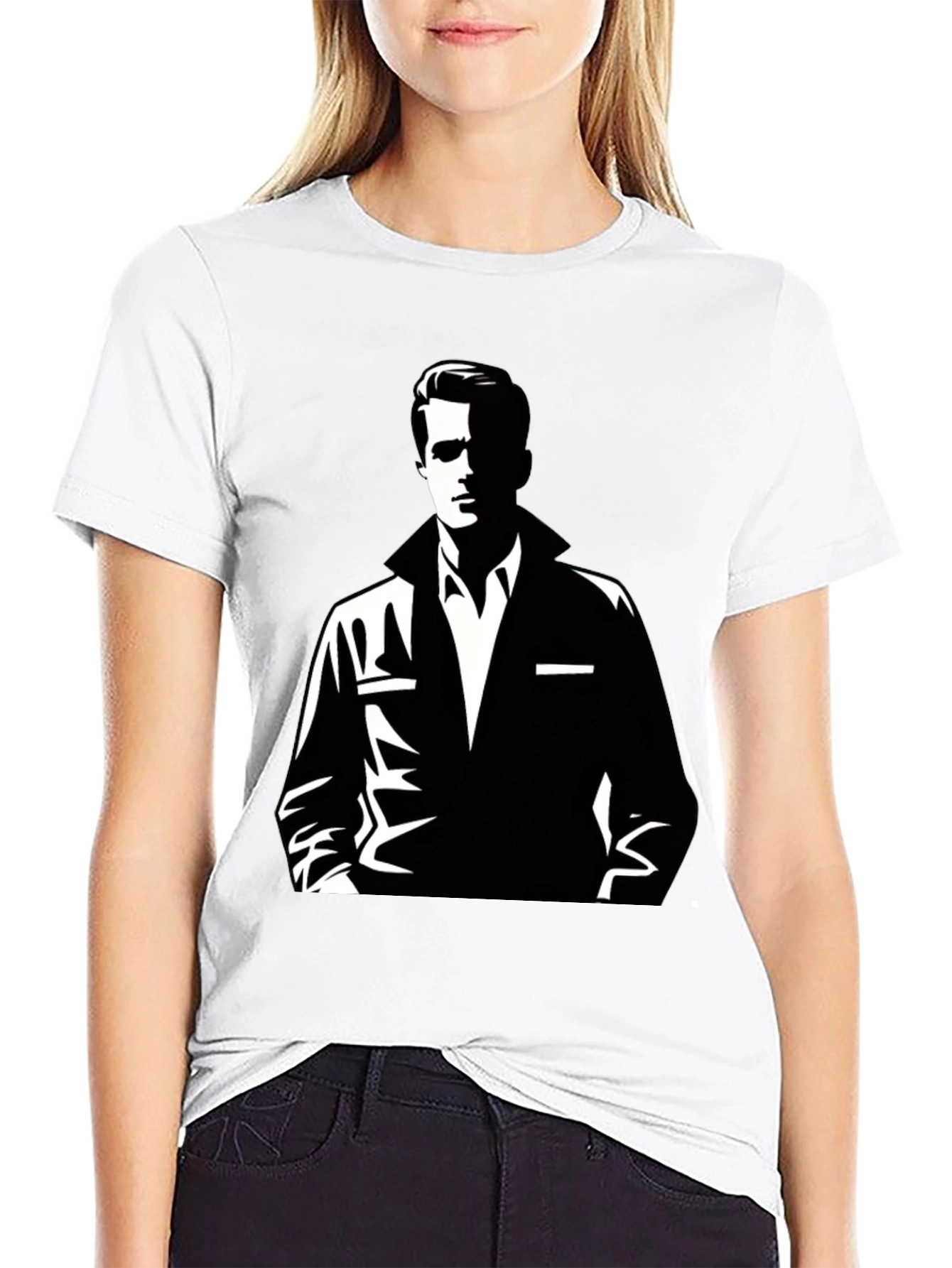 Retro Graphic Tee - Black