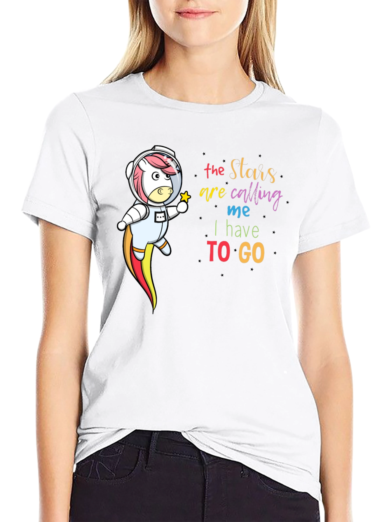 Stars Calling Space Unicorn T-Shirt