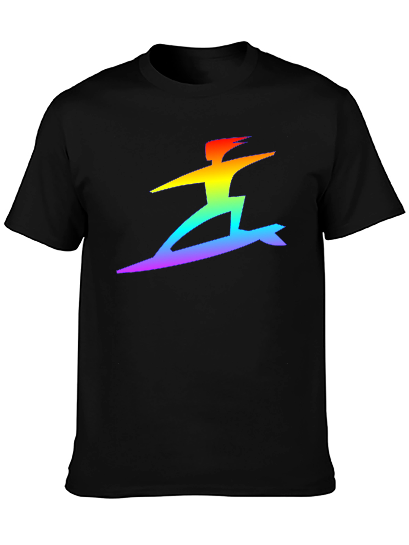 Rainbow Surfer Graphic T-Shirt