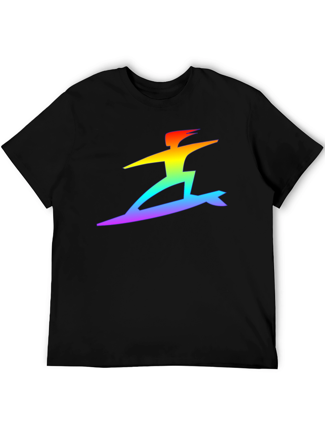 Rainbow Surfer Graphic T-Shirt