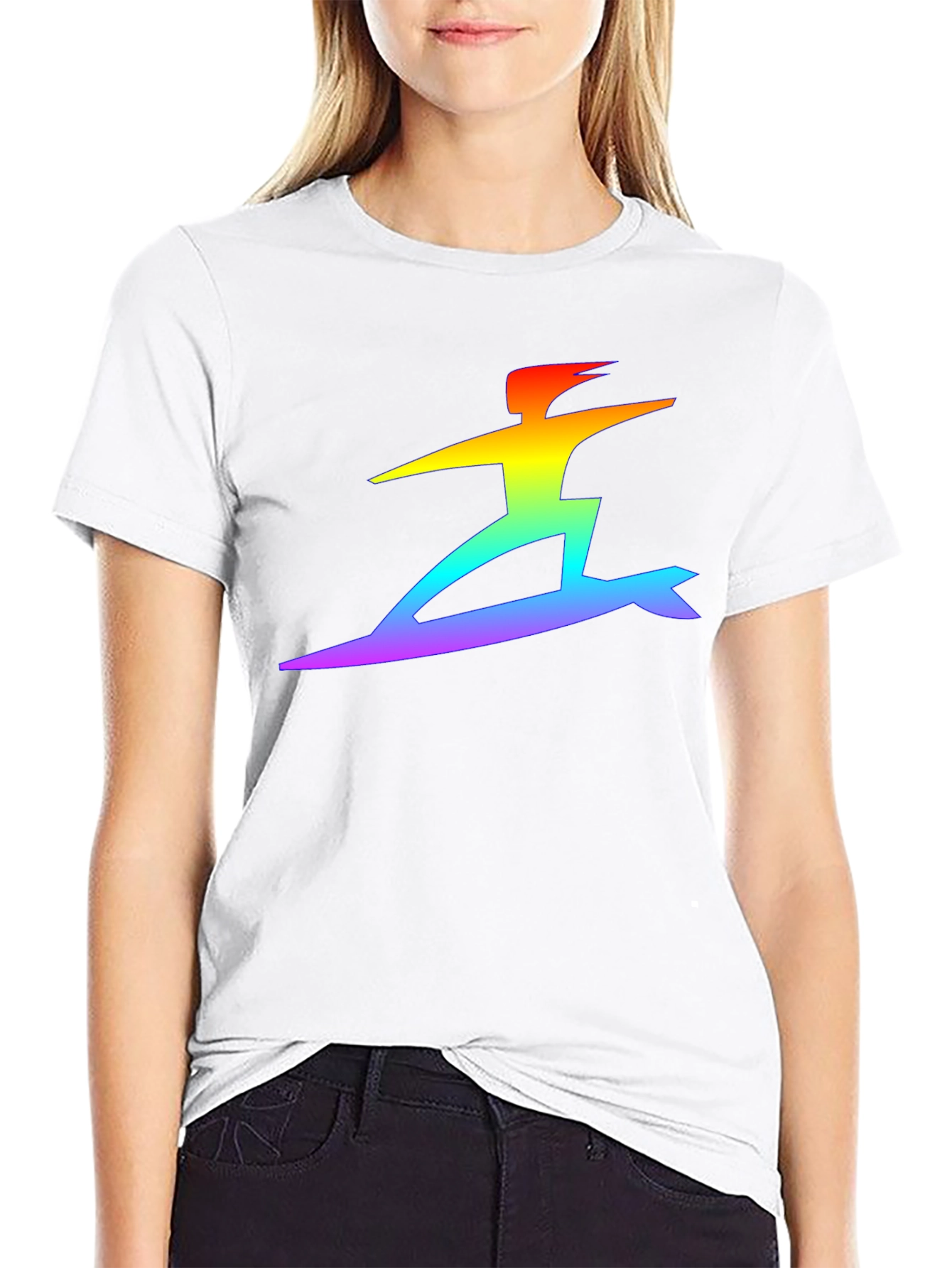 Rainbow Surfer Graphic T-Shirt