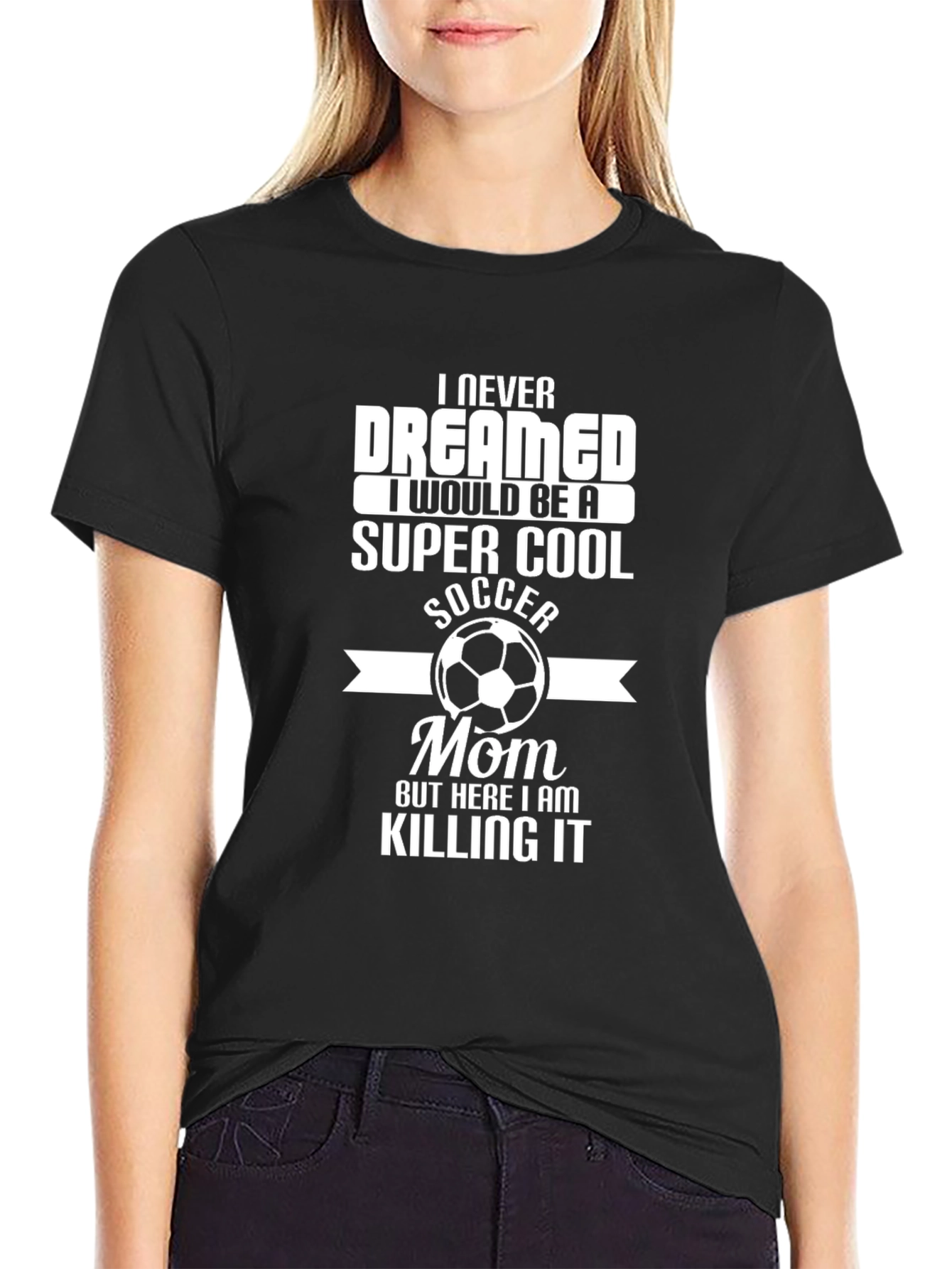 Super Cool Soccer Mom T-Shirt - Novelty Graphic Tee