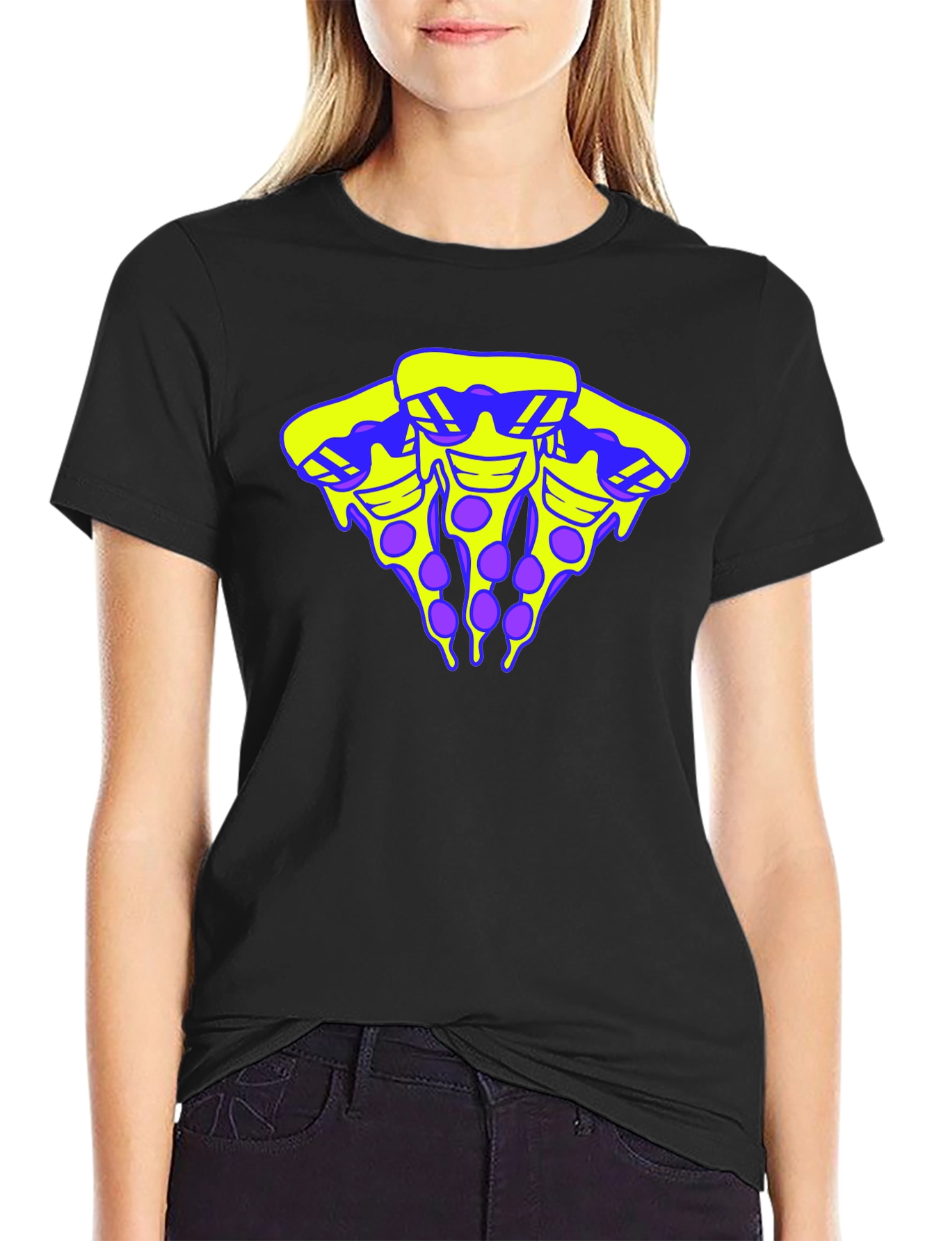 Cool Pizza Slice Graphic T-Shirt