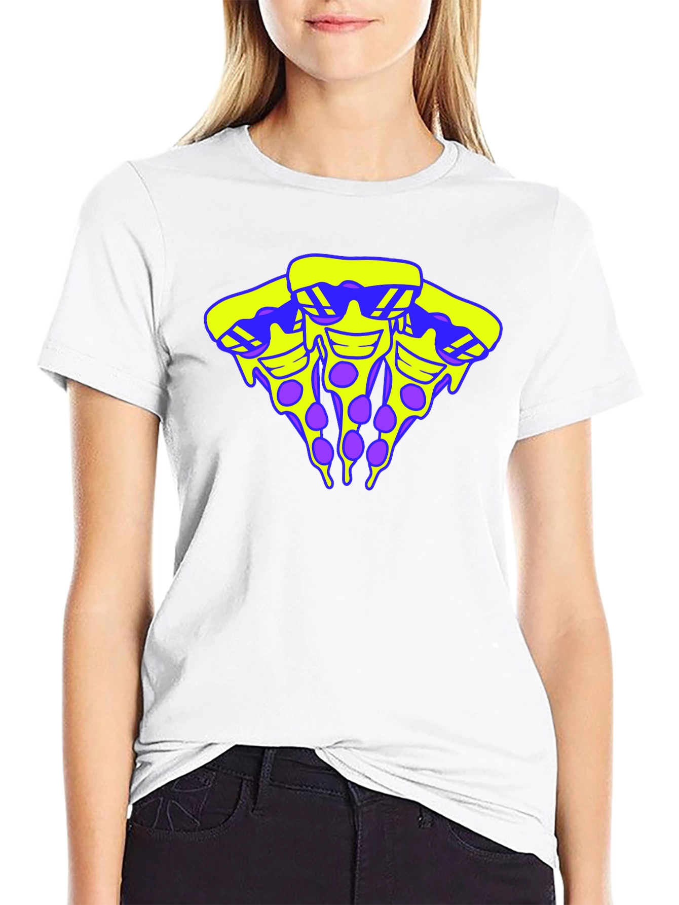 Cool Pizza Slice Graphic T-Shirt