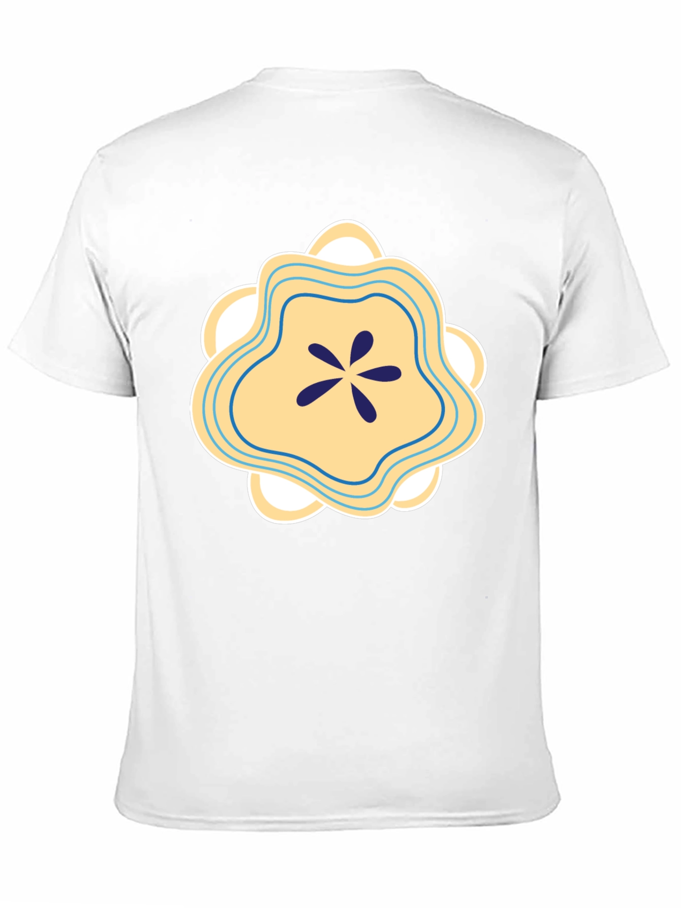 Abstract Floral Graphic Tee - Stylish Cotton Blend