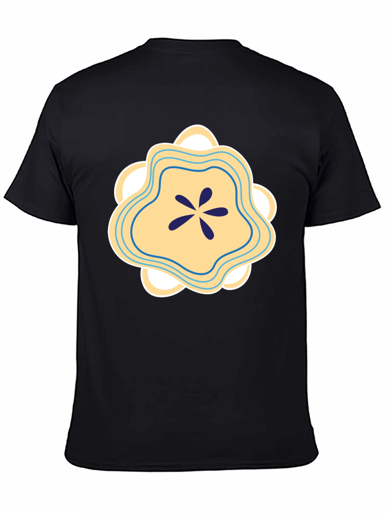 Abstract Floral Graphic Tee - Stylish Cotton Blend