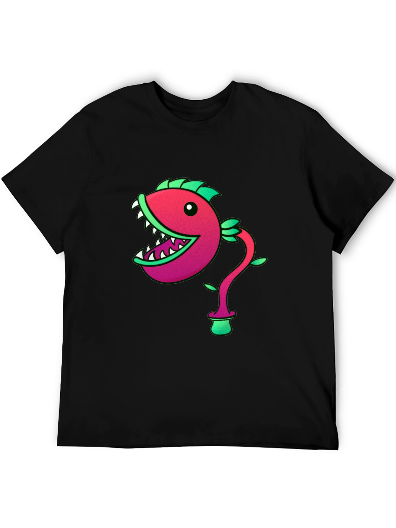Fish Plant Graphic Print T-Shirt
