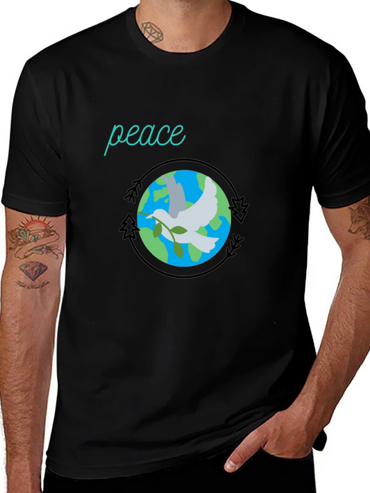 Peace Dove Graphic Tee - Earth Harmony Design