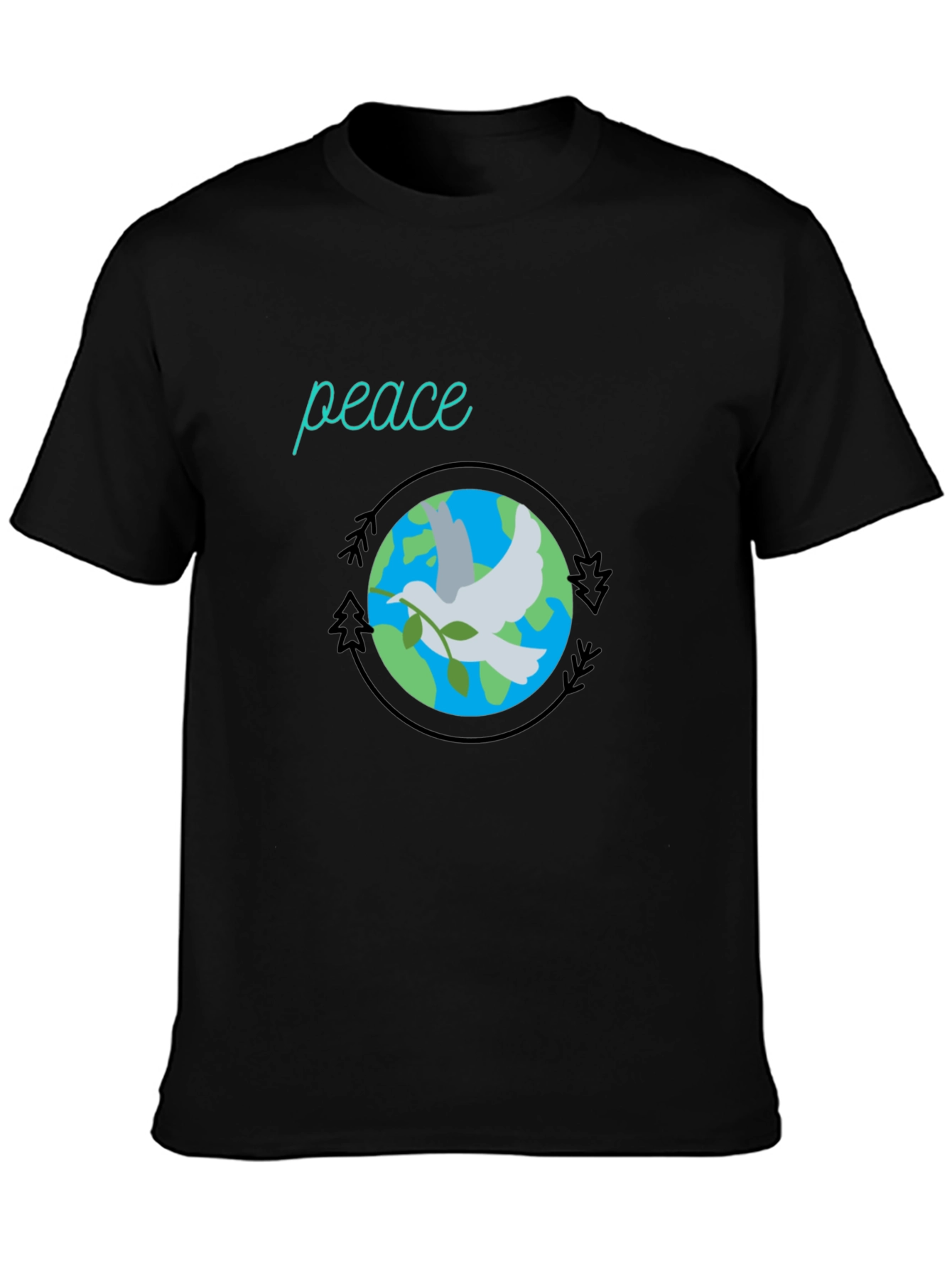 Peace Dove Graphic Tee - Earth Harmony Design