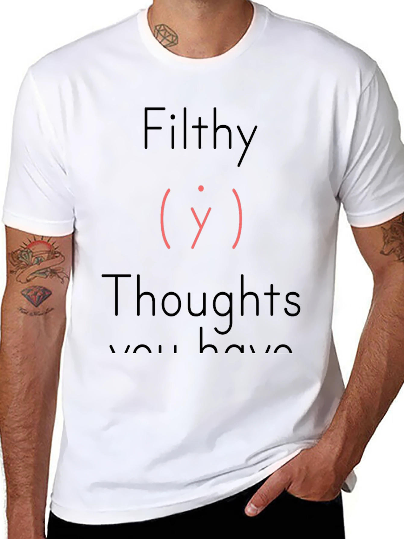 Filthy Thoughts T-Shirt - Adult Humor Tee