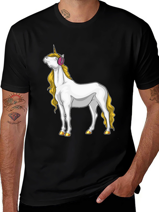 Unicorn Headphone Graphic Tee
