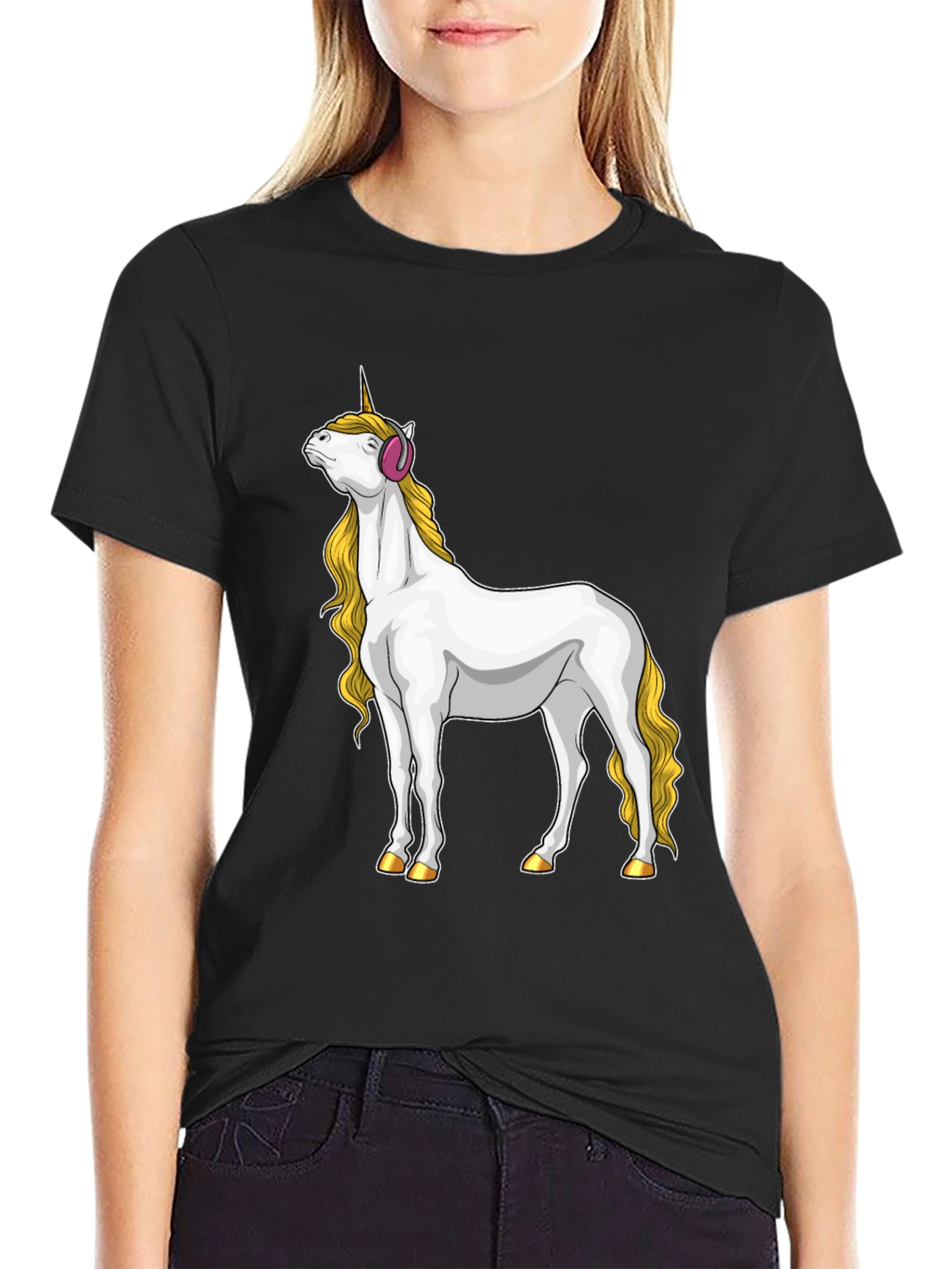 Unicorn Headphone Graphic Tee