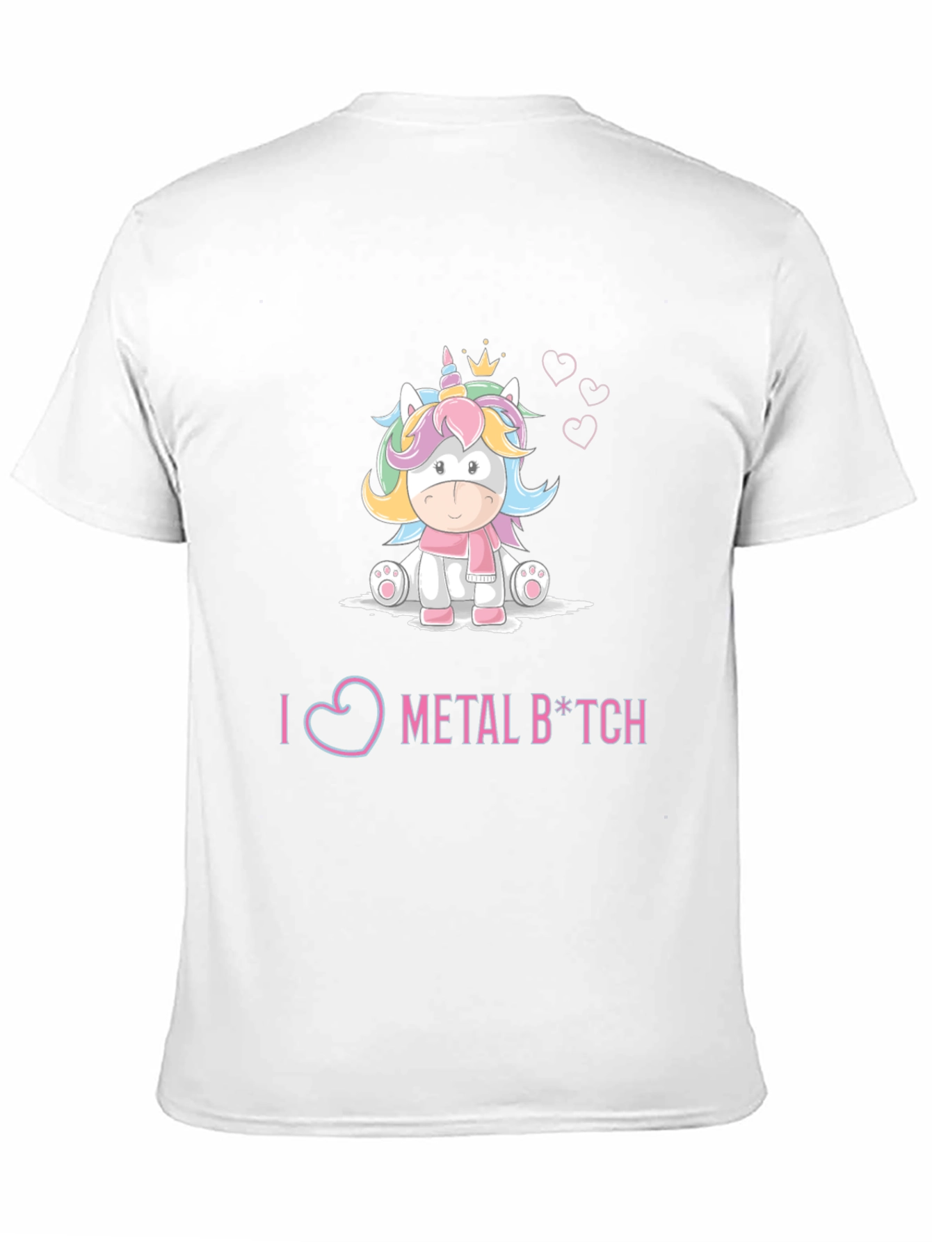 I Love Metal Unicorn Graphic Tee