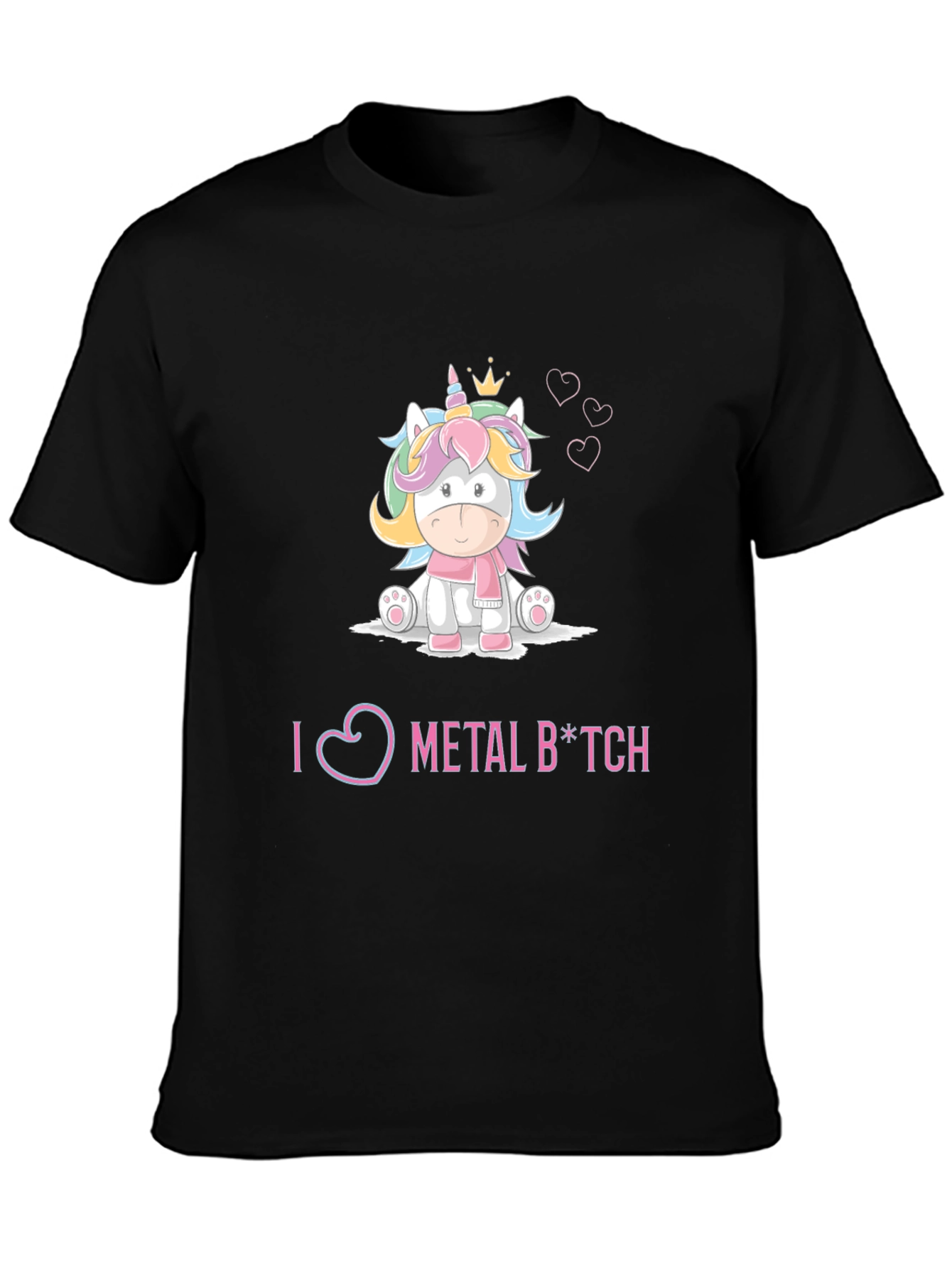 I Love Metal Unicorn Graphic Tee