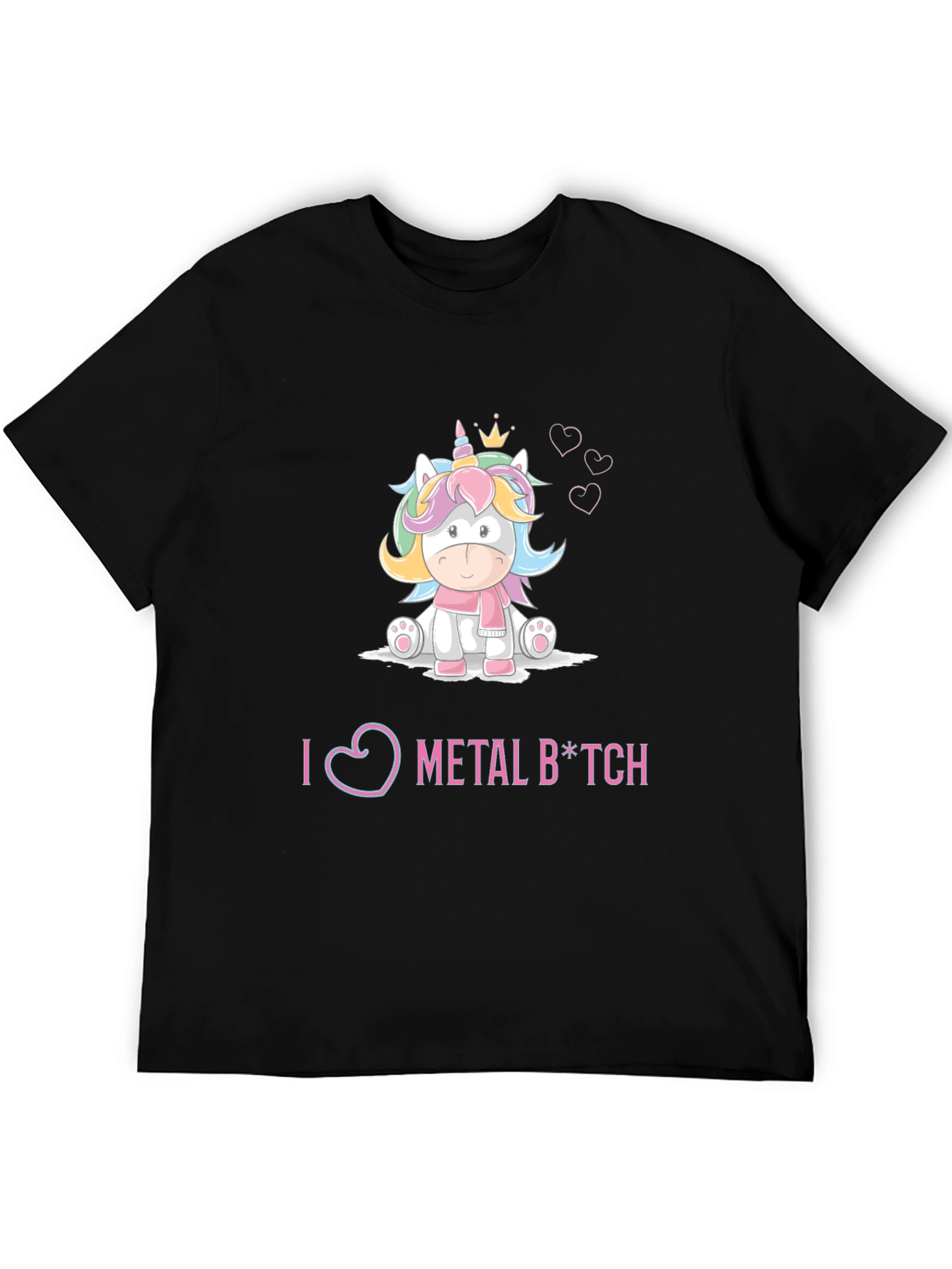 I Love Metal Unicorn Graphic Tee