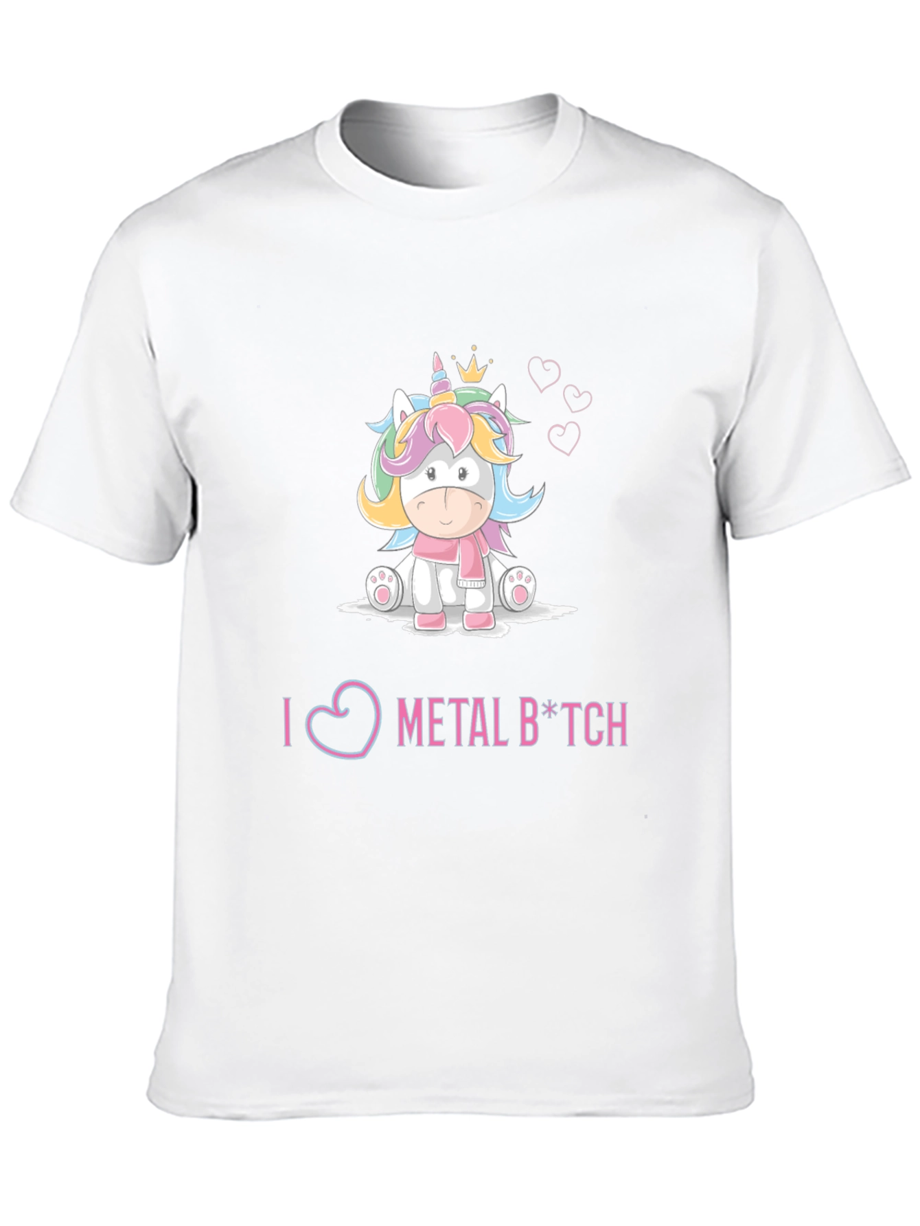 I Love Metal Unicorn Graphic Tee