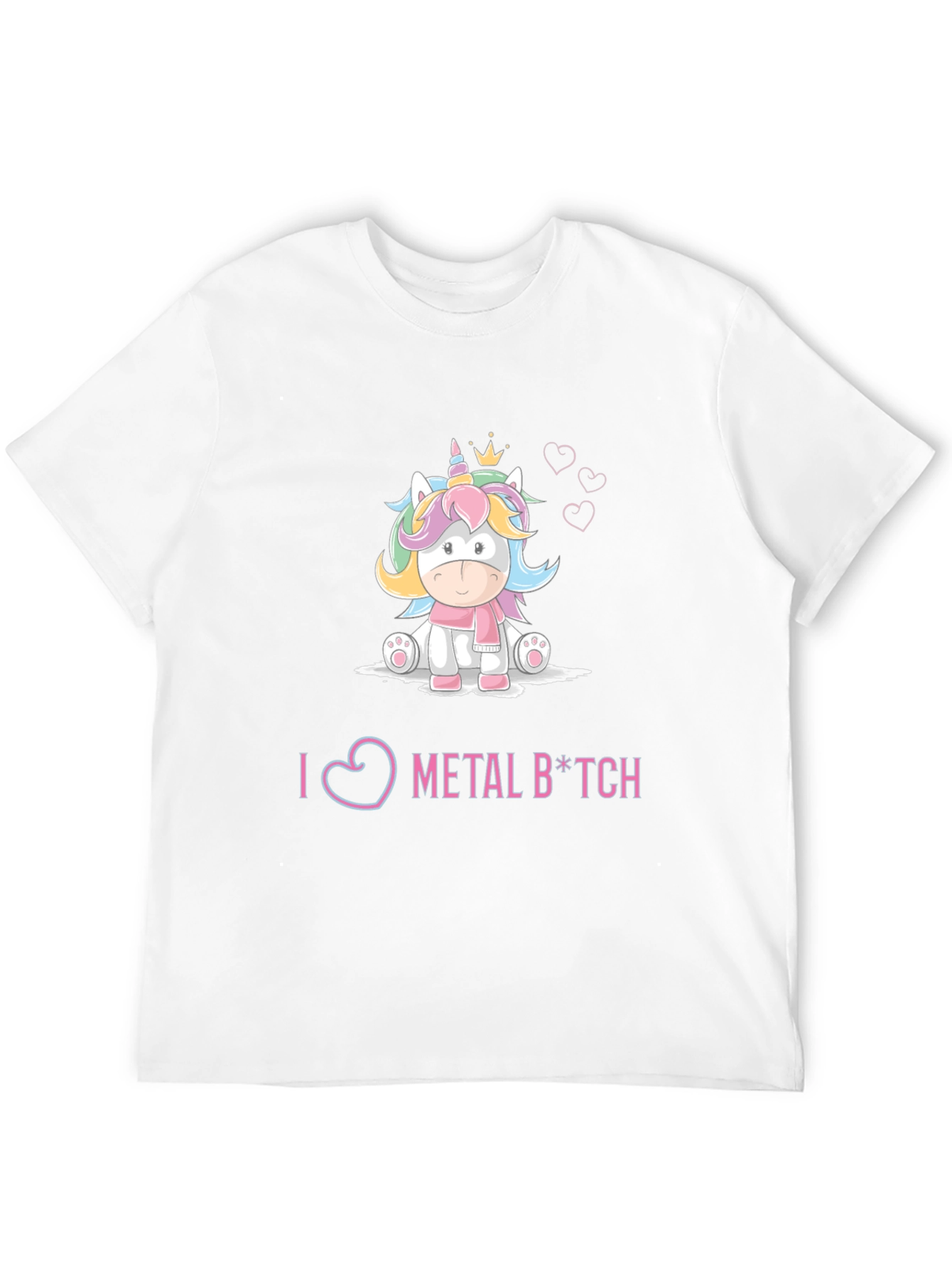 I Love Metal Unicorn Graphic Tee