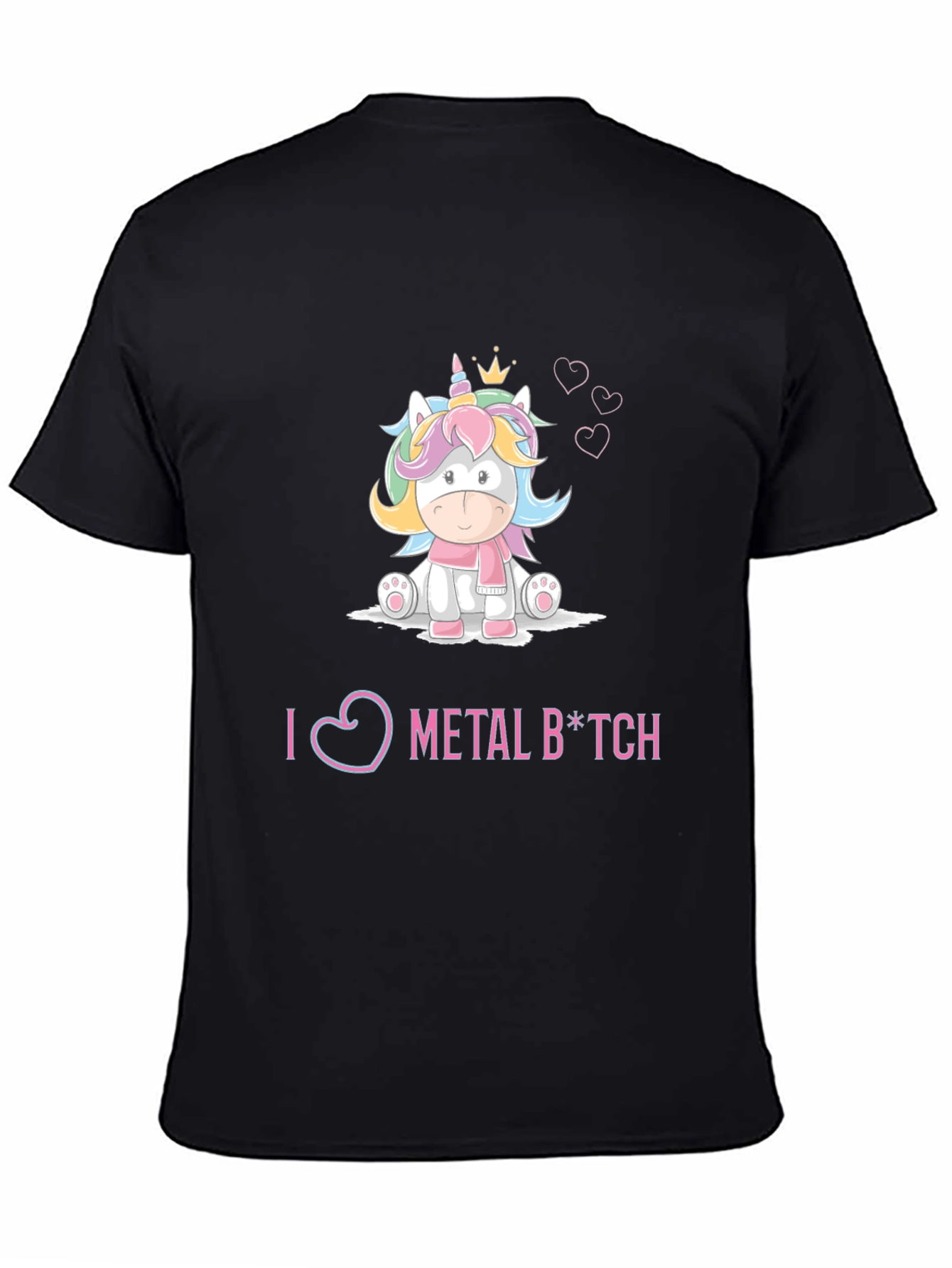 I Love Metal Unicorn Graphic Tee