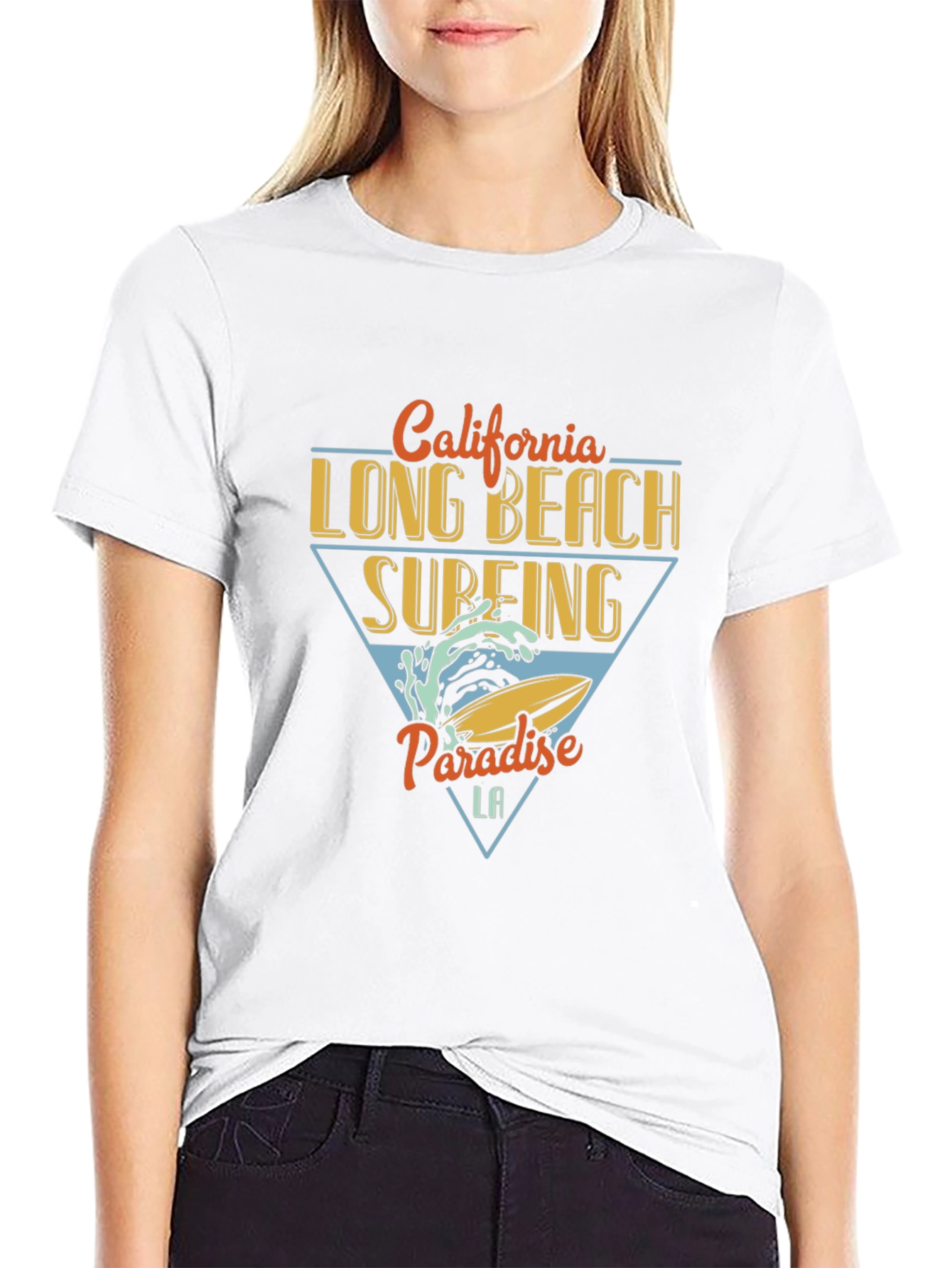 California Long Beach Surfing T-Shirt